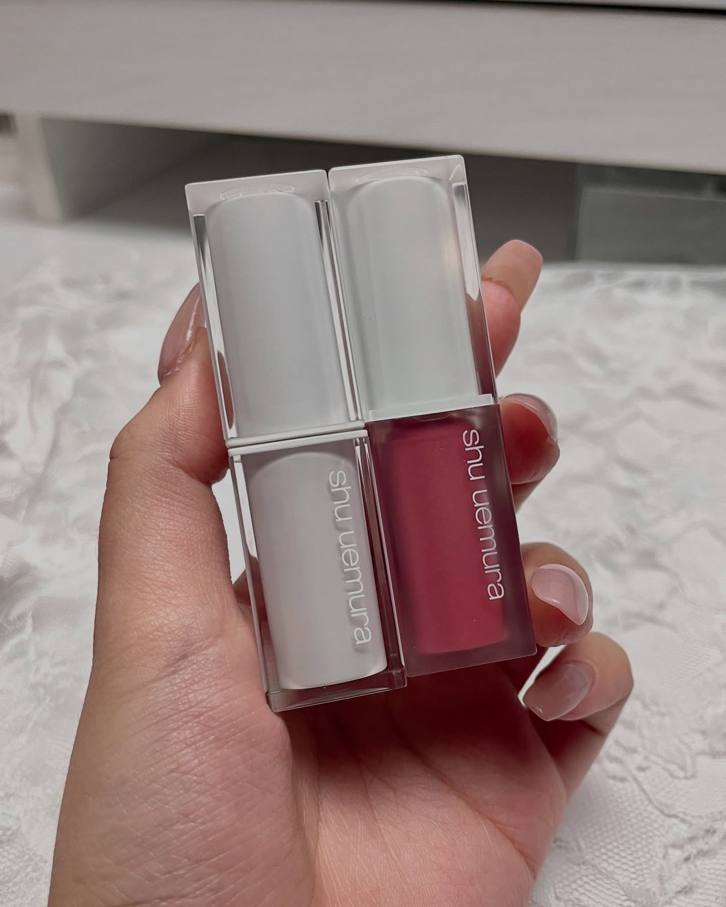 キヌケアグローアップ グリーム/shu uemura/口紅を使ったクチコミ(6枚目)