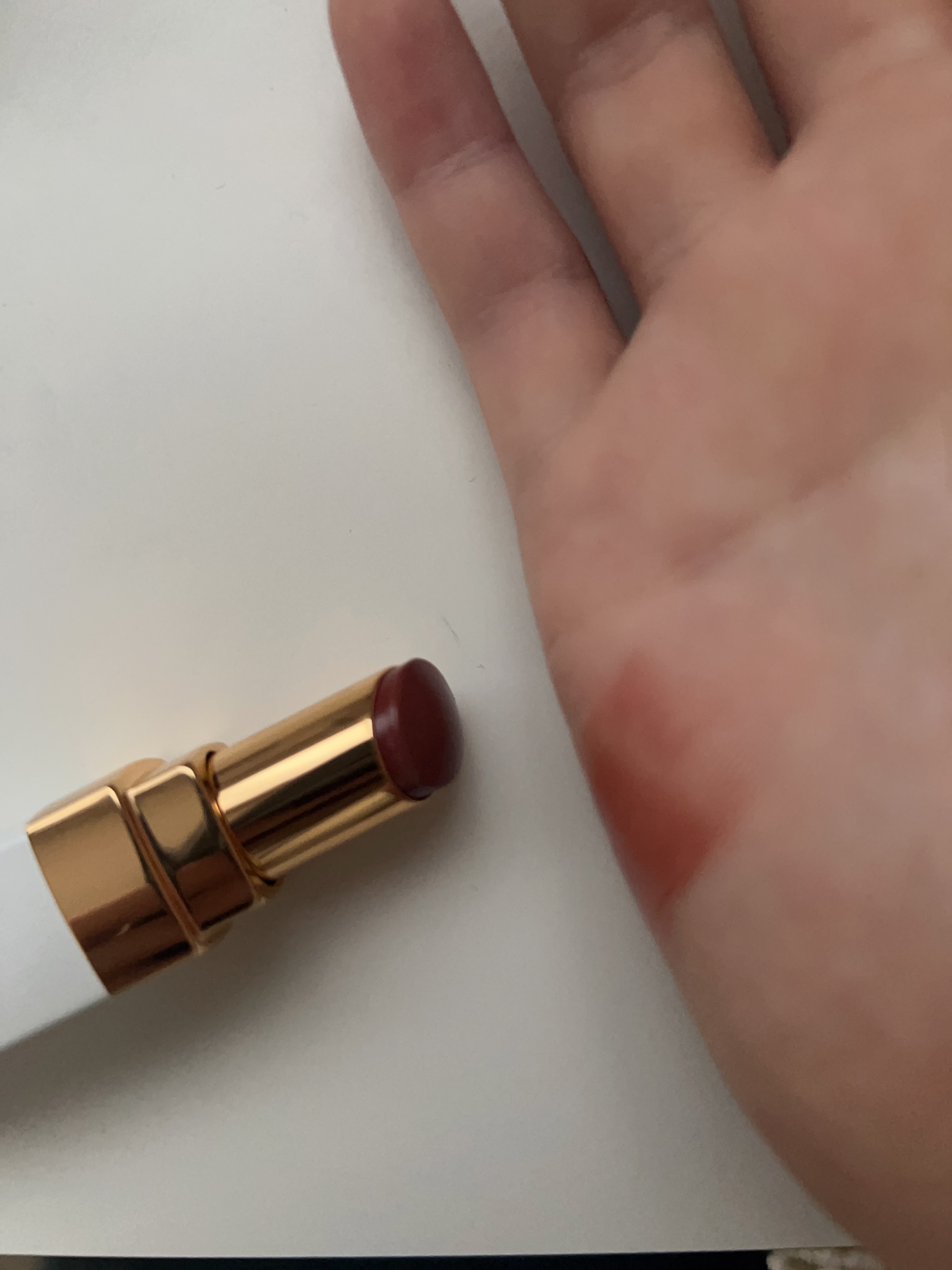 シャネル ルージュ ココ ボーム 914 ナチュラル チャーム/CHANEL/口紅を使ったクチコミ（3枚目）