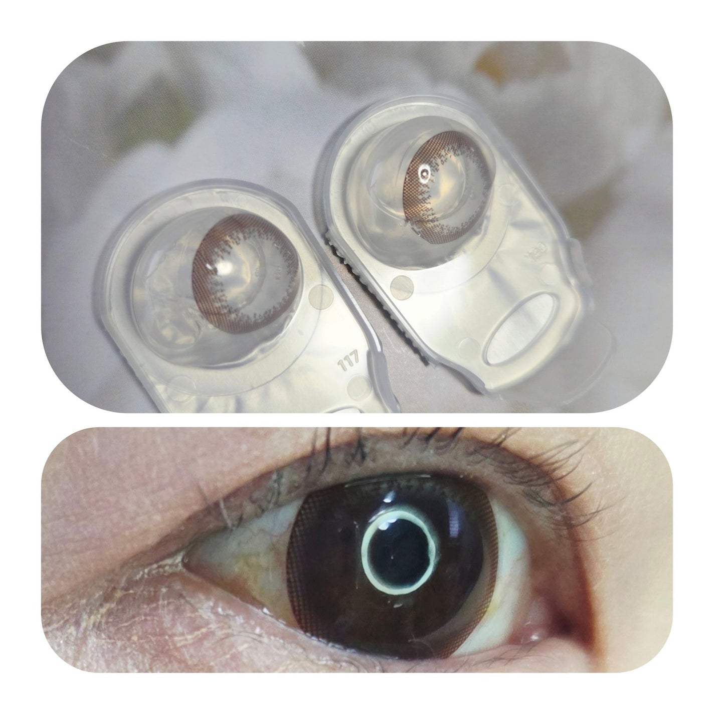 ネオサイトワンデー リングUV/Aire/ワンデー(1DAY)カラコンを使ったクチコミ(2枚目)