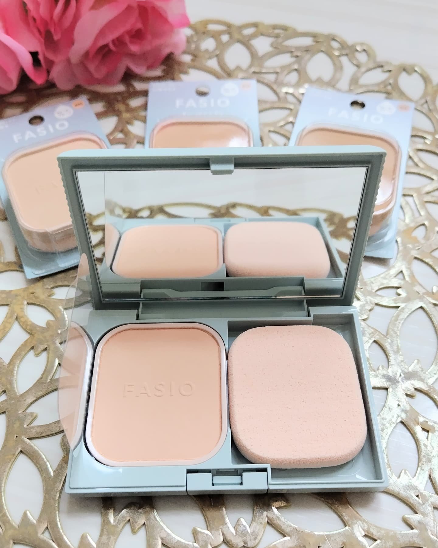 ヒトヌリカバー 耐久ファンデーション/FASIO/パウダーファンデーションを使ったクチコミ（2枚目）