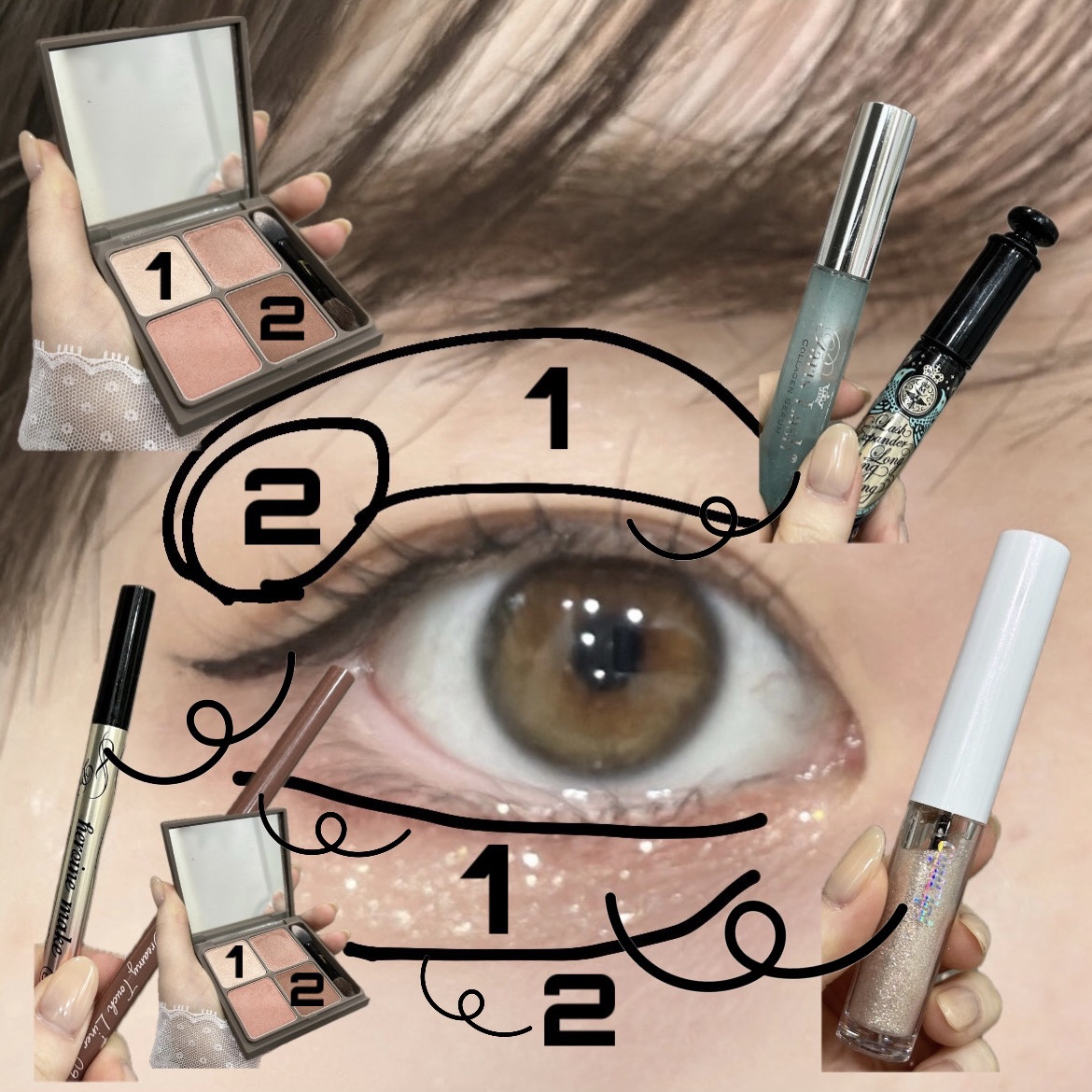 クリーミータッチライナー/キャンメイク/ジェルアイライナーを使ったクチコミ（2枚目）