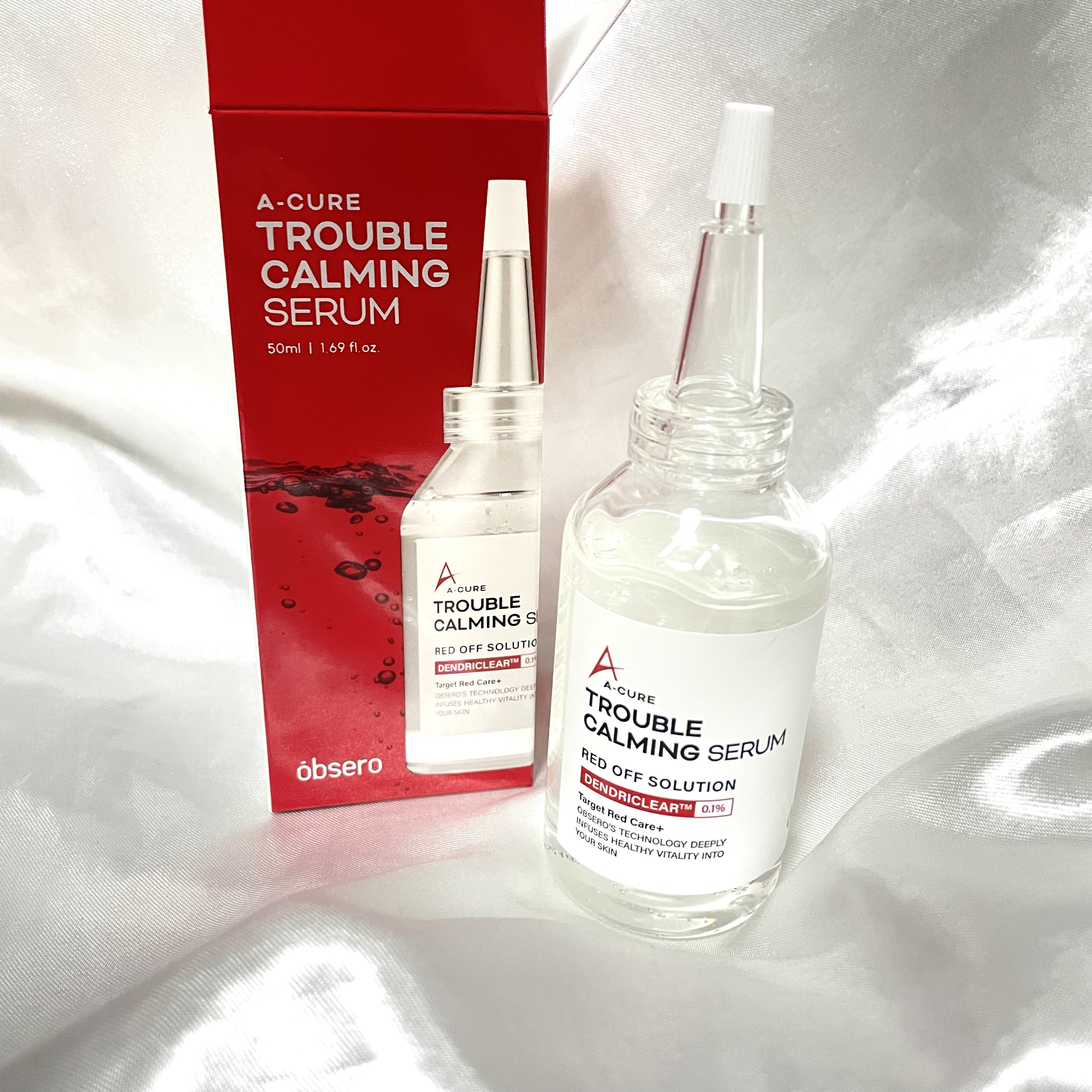 エーキュアトラブルカーミングセラム/obsero/美容液を使ったクチコミ（1枚目）