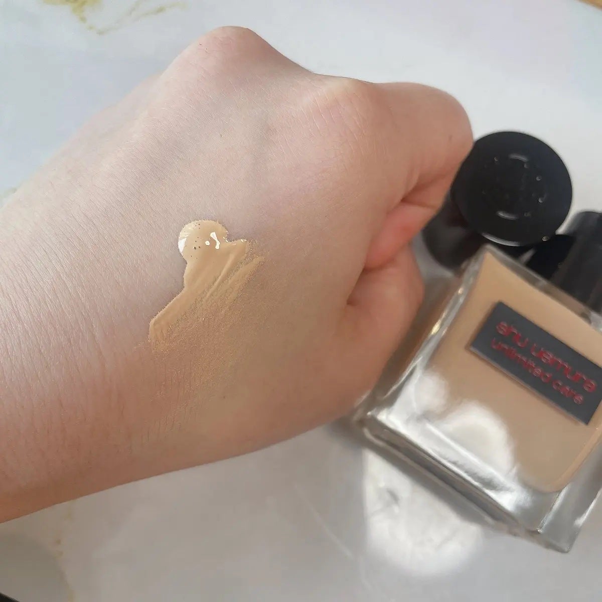 アンリミテッド ケア ツヤ セラム ファンデーション/shu uemura/リキッドファンデーションを使ったクチコミ(3枚目)