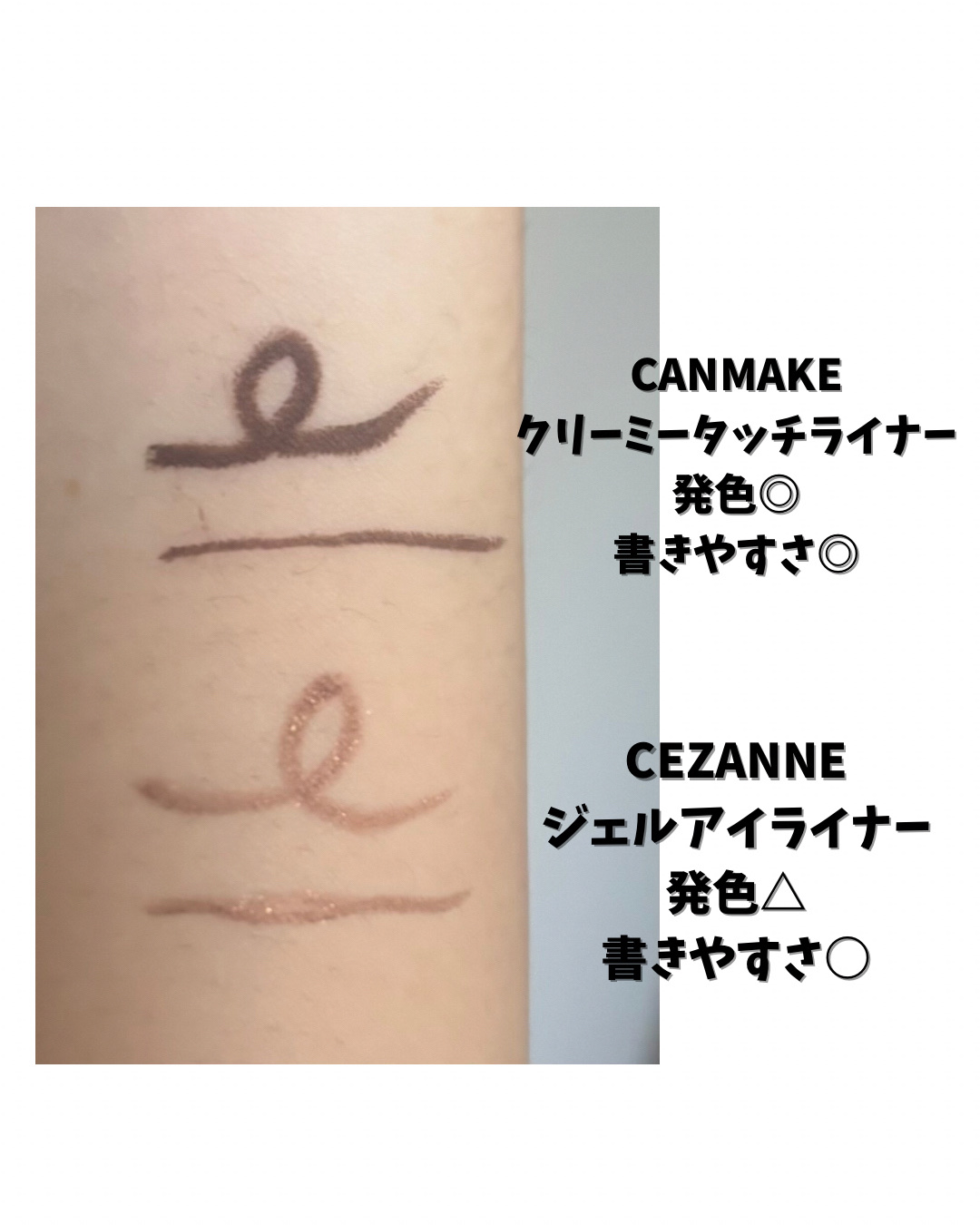 ジェルアイライナー/CEZANNE/ジェルアイライナーを使ったクチコミ（3枚目）