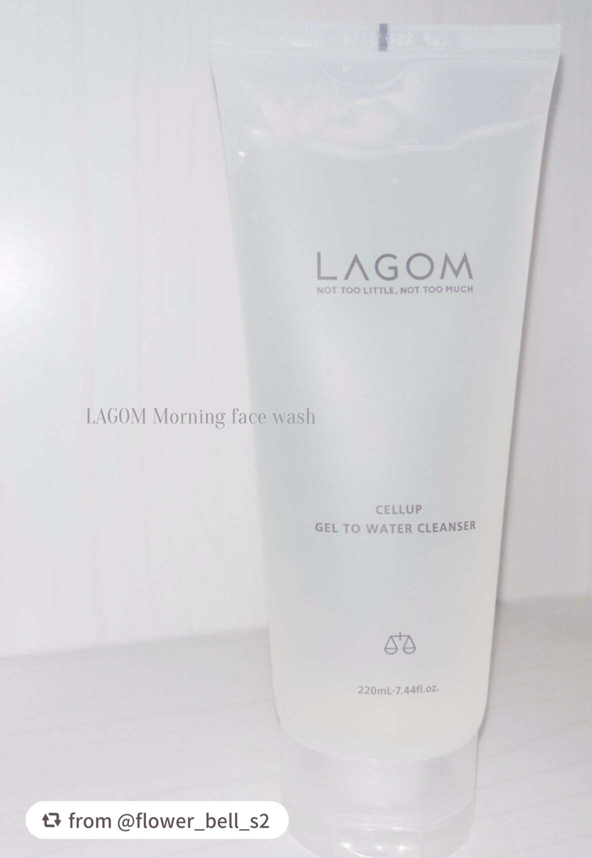 ラゴム ジェルトゥウォーター クレンザー(朝用洗顔)/LAGOM /その他洗顔料を使ったクチコミ(2枚目)