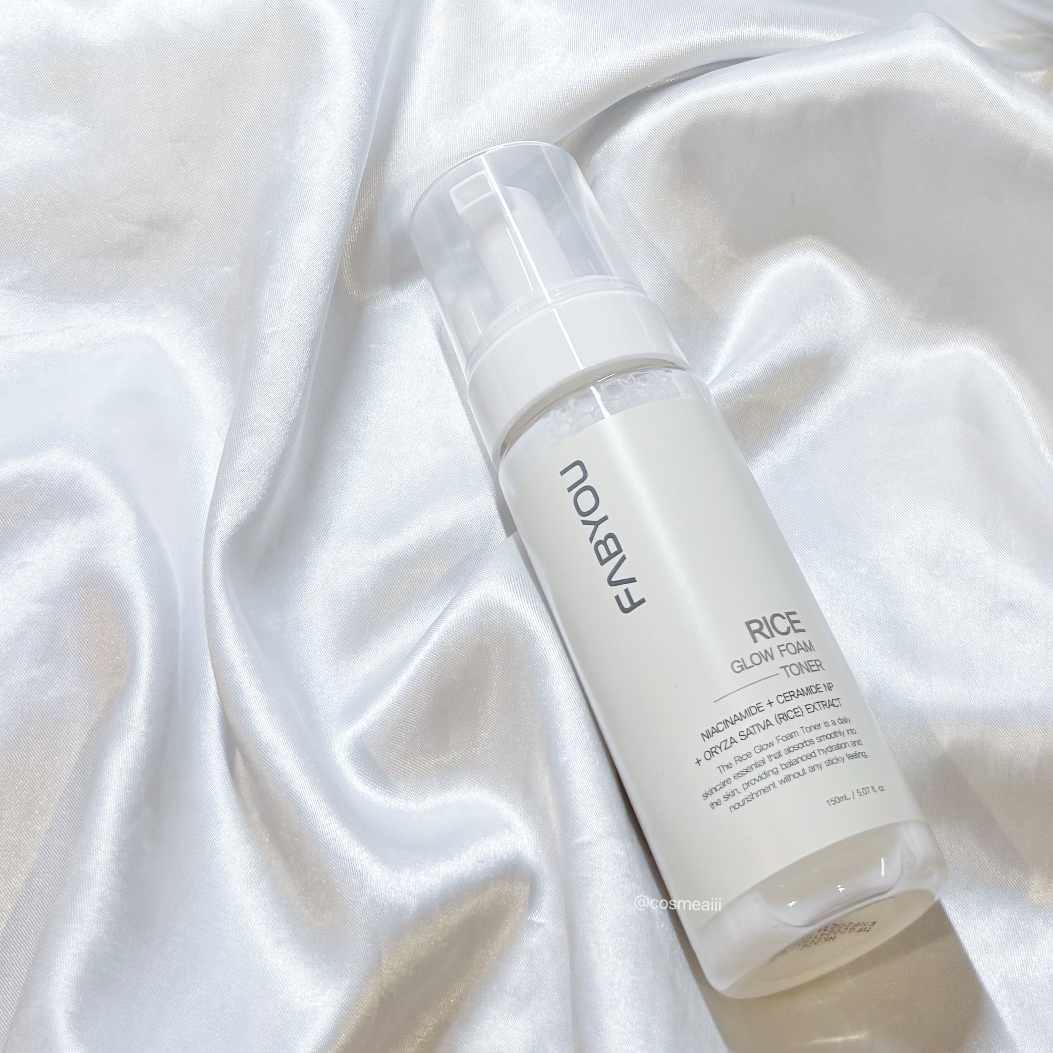 ライス グロウ フォームトナー/FABYOU/化粧水を使ったクチコミ（2枚目）