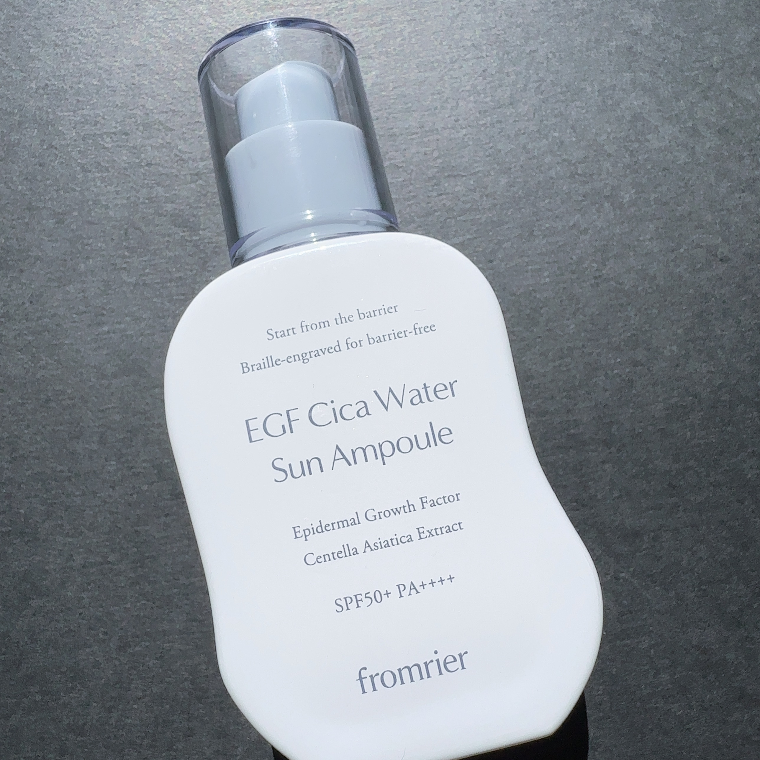 EGFシカウォーターサンアンプル/fromrier/日焼け止めローションを使ったクチコミ（1枚目）