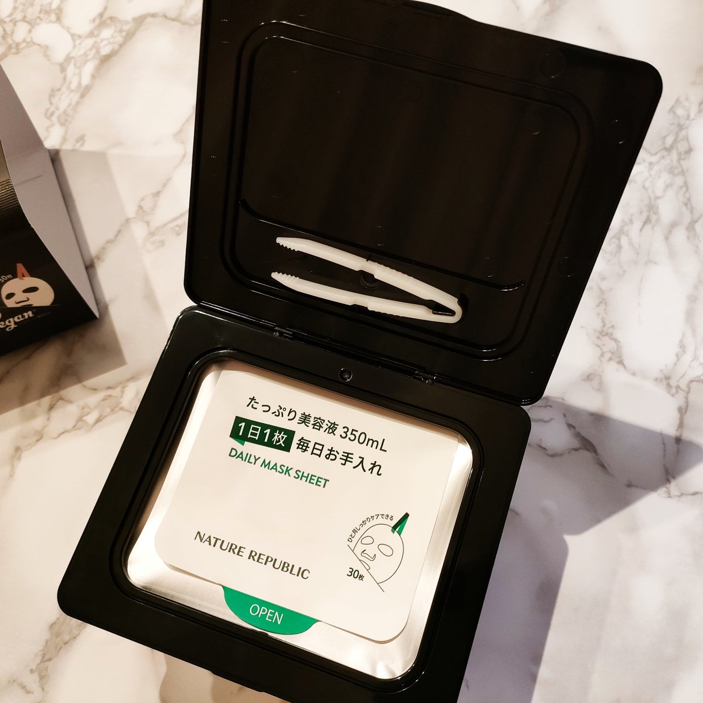 ブラックPDRN デイリーシートマスク/ネイチャーリパブリック/シートマスク・パックを使ったクチコミ(2枚目)