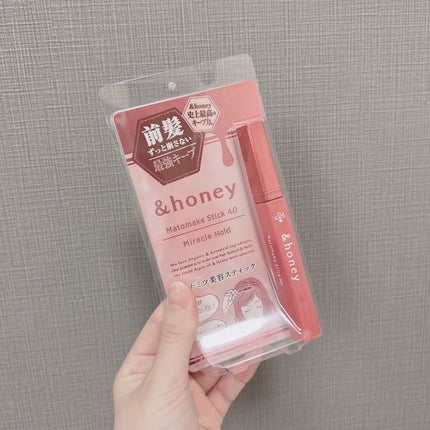 アンドハニー マトメイク スティック ミラクルホールド4.0/&honey/ヘアジェルを使ったクチコミ(5枚目)