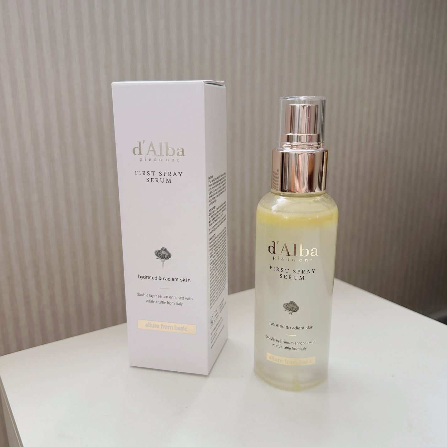 ダルバ ホワイトトリュフファーストスプレーセラム/ダルバ/ミスト状化粧水を使ったクチコミ(1枚目)
