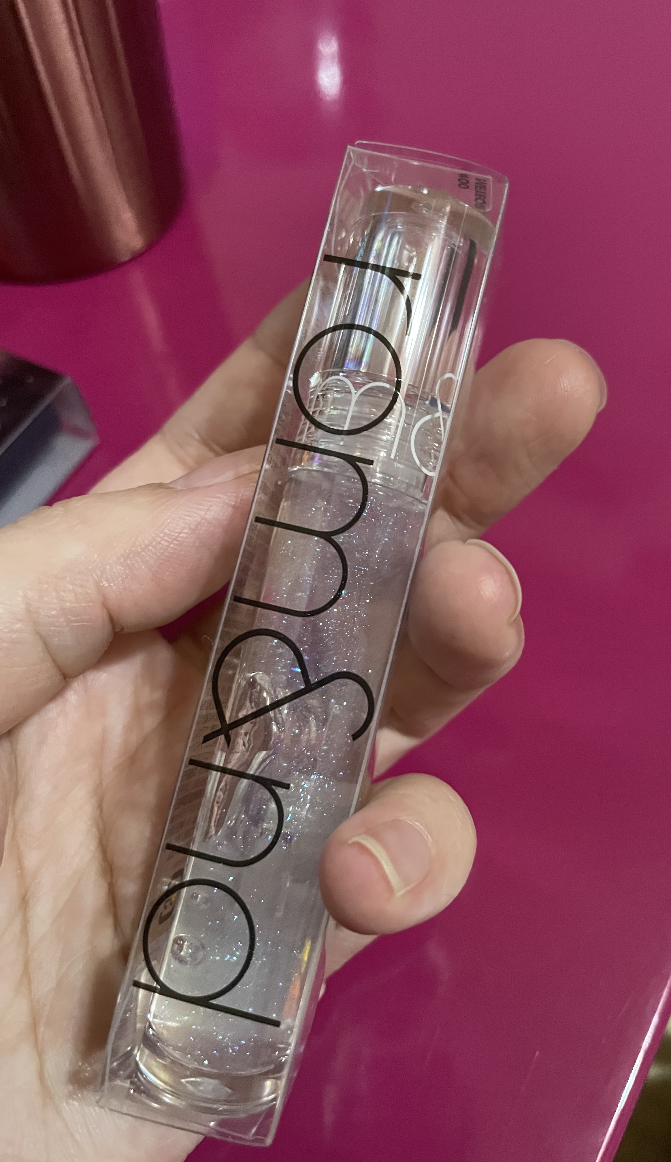 グラスティングウォーターグロス 00 メテオ・トラック/rom&nd/リップグロスを使ったクチコミ（1枚目）