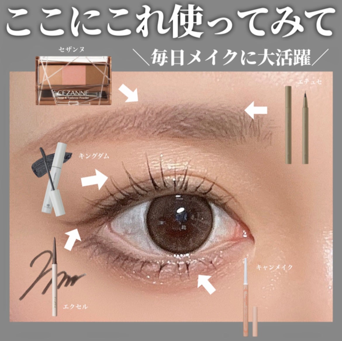 ノーズ&アイブロウパウダー/CEZANNE/パウダーアイブロウを使ったクチコミ(5枚目)