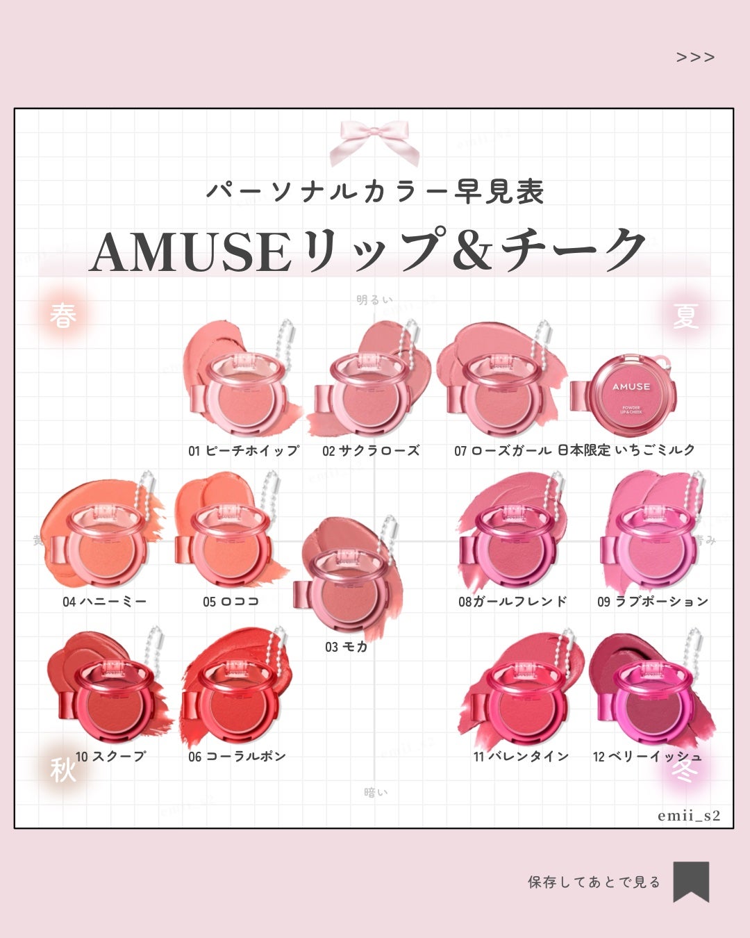 パウダーリップ&チーク/AMUSE/パウダーチークを使ったクチコミ(1枚目)