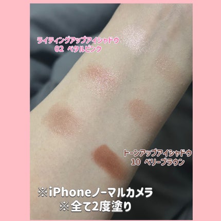 トーンアップアイシャドウ/CEZANNE/アイシャドウパレットを使ったクチコミ(2枚目)