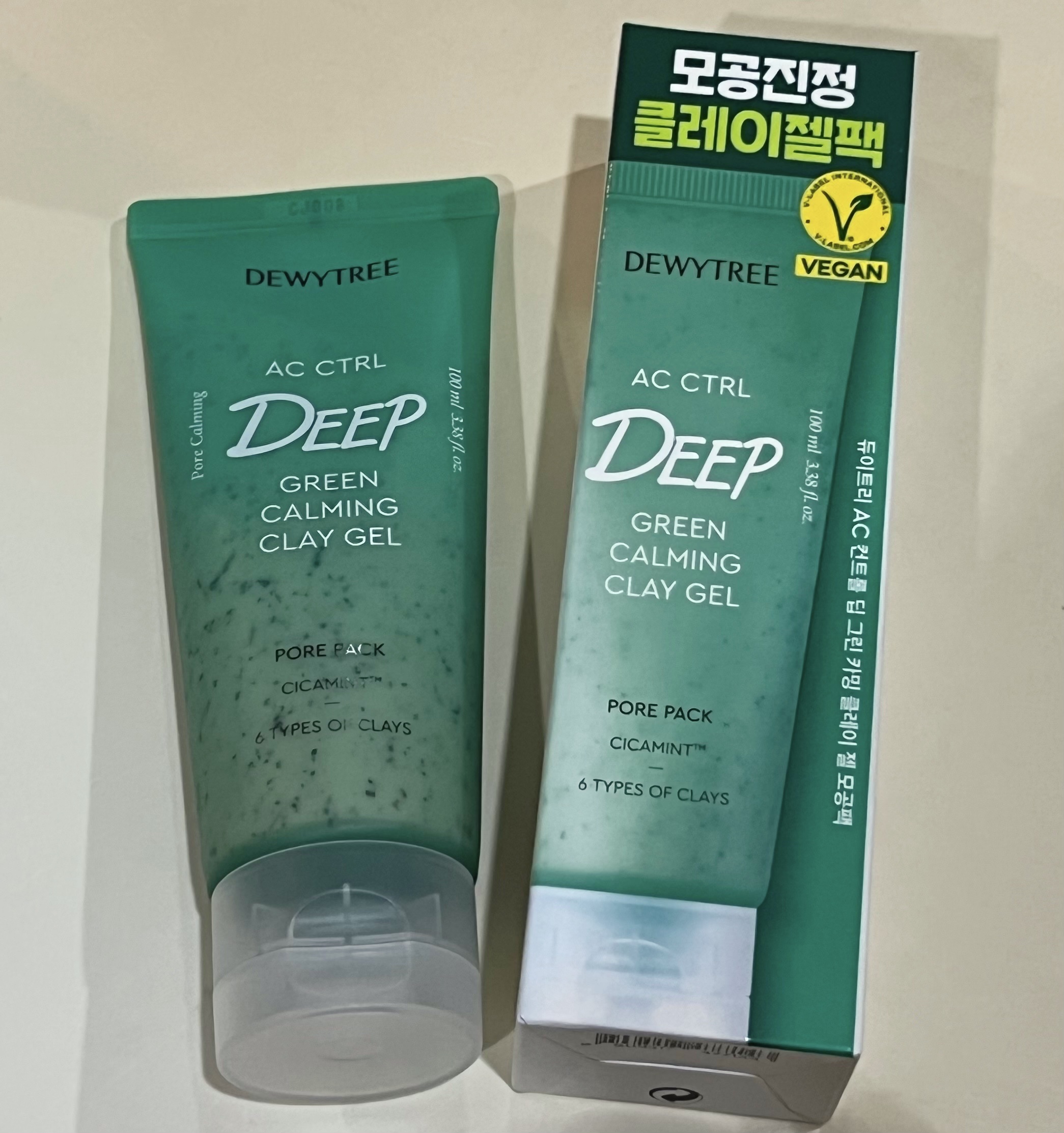 AC CTRLディープグリーンカーミングクレイゼール/DEWYTREE/洗い流すパック・マスクを使ったクチコミ（1枚目）