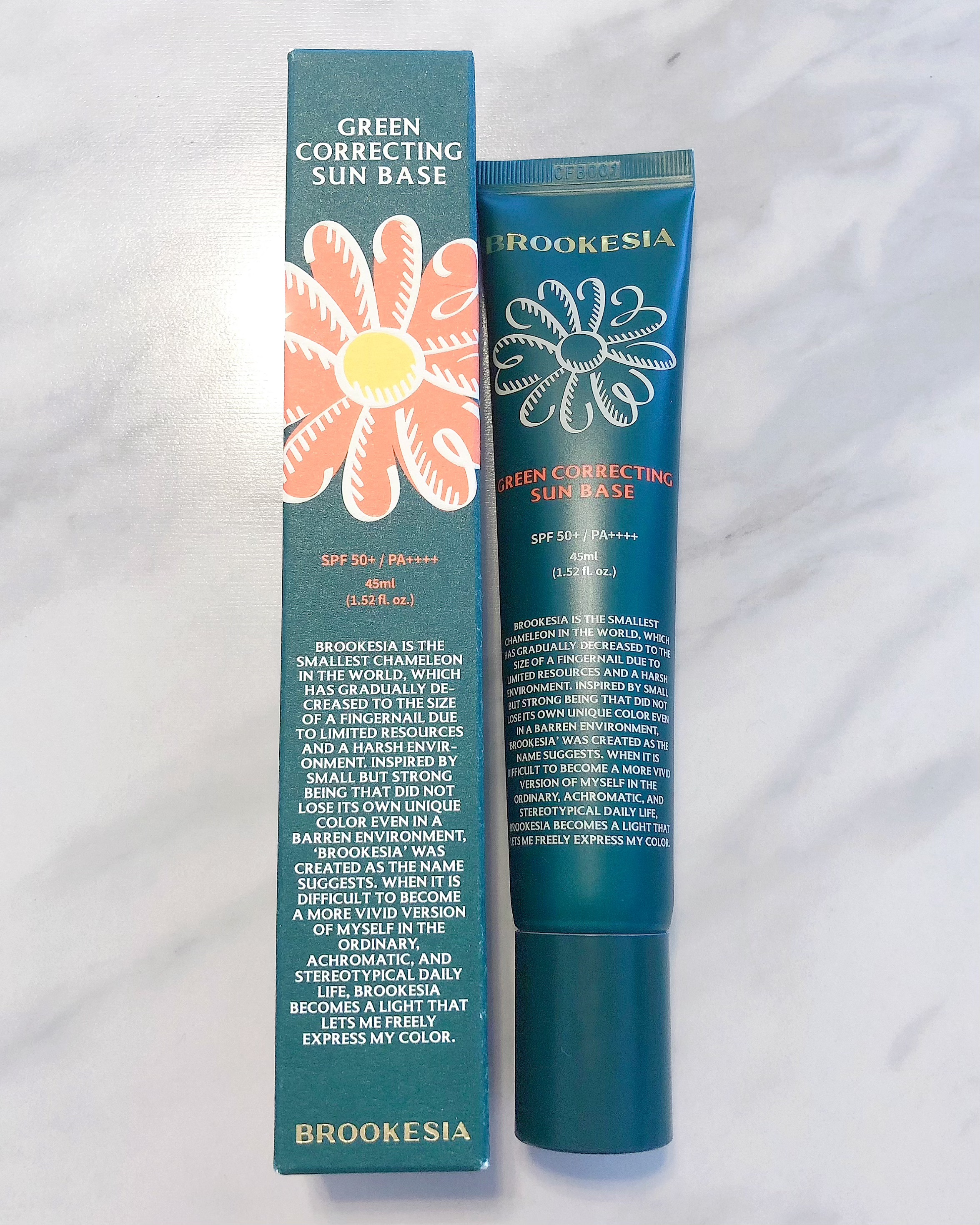 グリーンコレックティングサンベース/BROOKESIA/日焼け止めクリームを使ったクチコミ（1枚目）