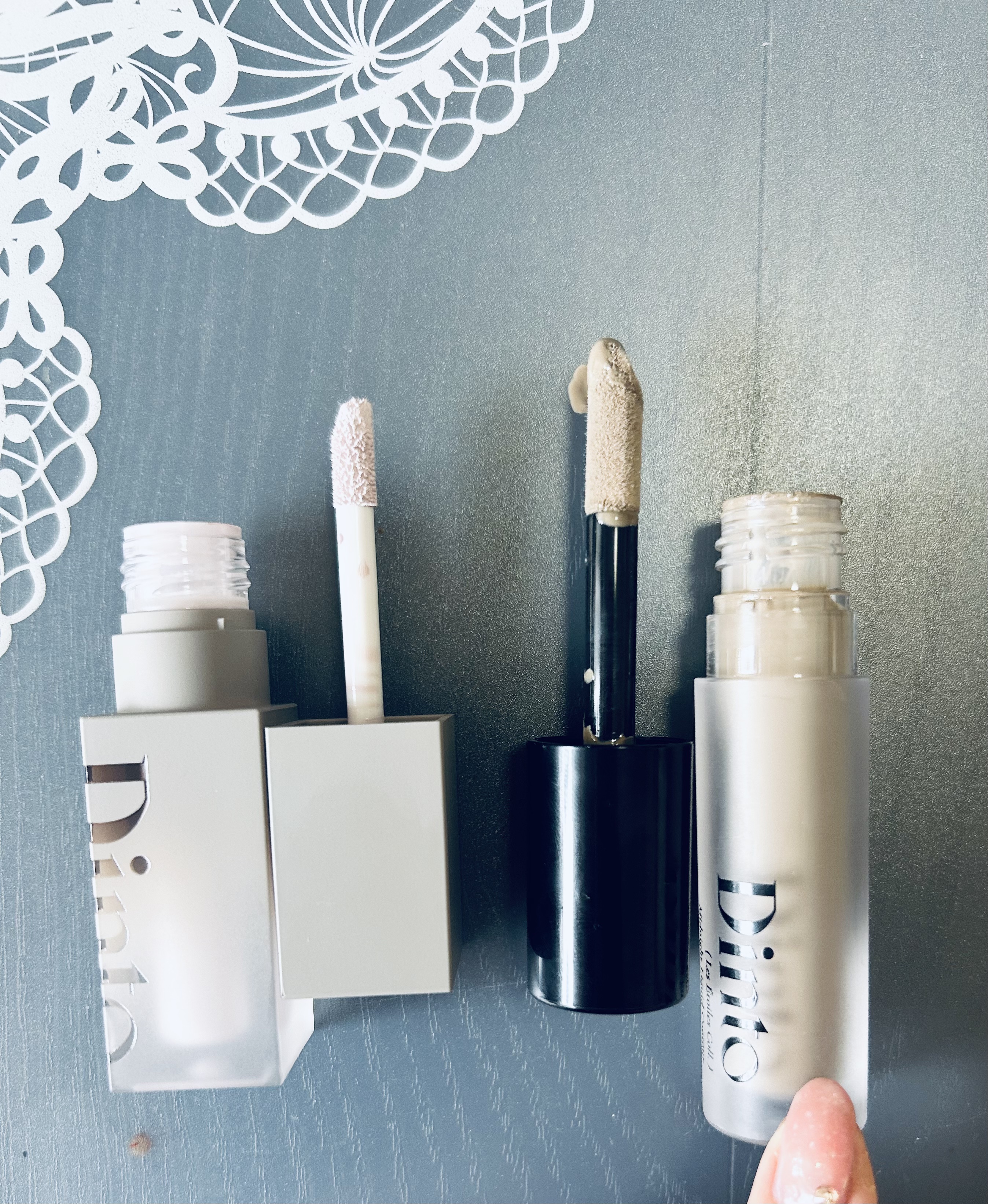 ライトベールカラーコレクター 914 ライラック雲楚/Dinto/リキッドコンシーラーを使ったクチコミ（2枚目）