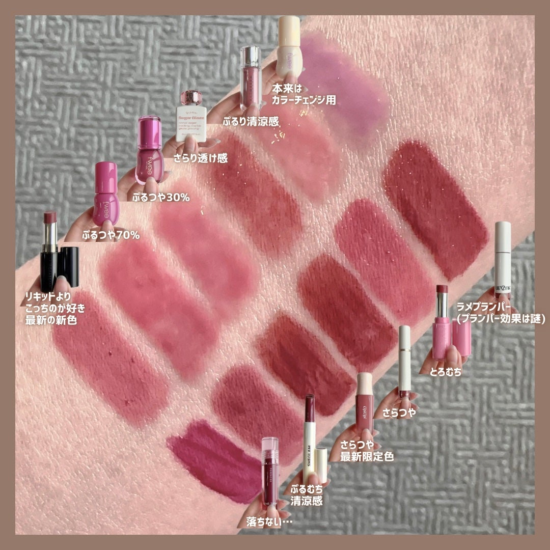 ムードインハンサーウォーターリキッドグロウ/hince/口紅を使ったクチコミ(8枚目)