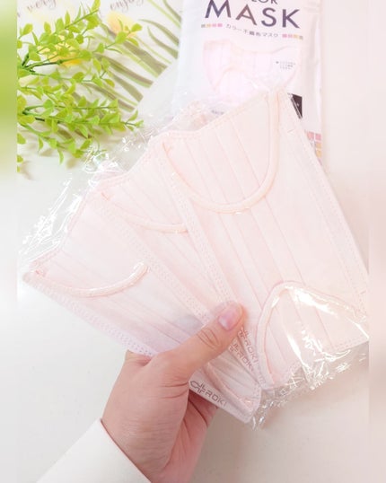 このこ ✩フォロバ100%✩ on LIPS 「カラー不織布マスク『纏(まとい)カラーマスク』を使ってみたよ♪..」(4枚目)