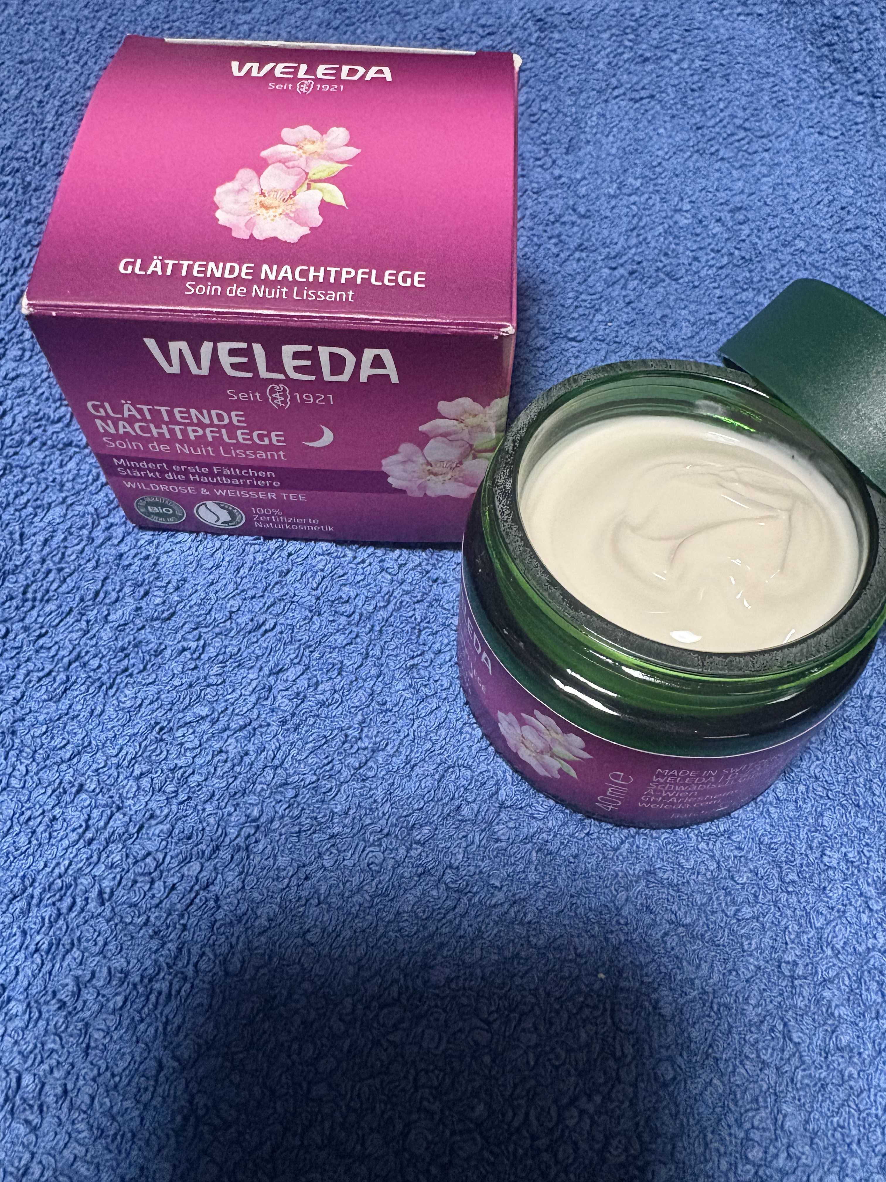 ワイルドローズ スムージングナイトクリーム/WELEDA/フェイスクリームを使ったクチコミ（3枚目）