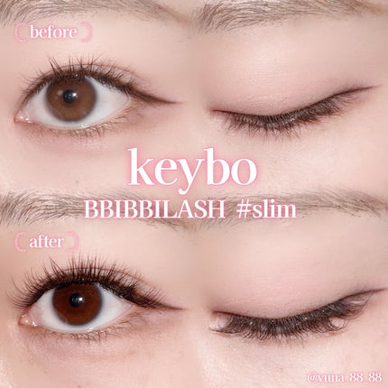 keybo BBiBBi LASH/keybo/つけまつげを使ったクチコミ(4枚目)