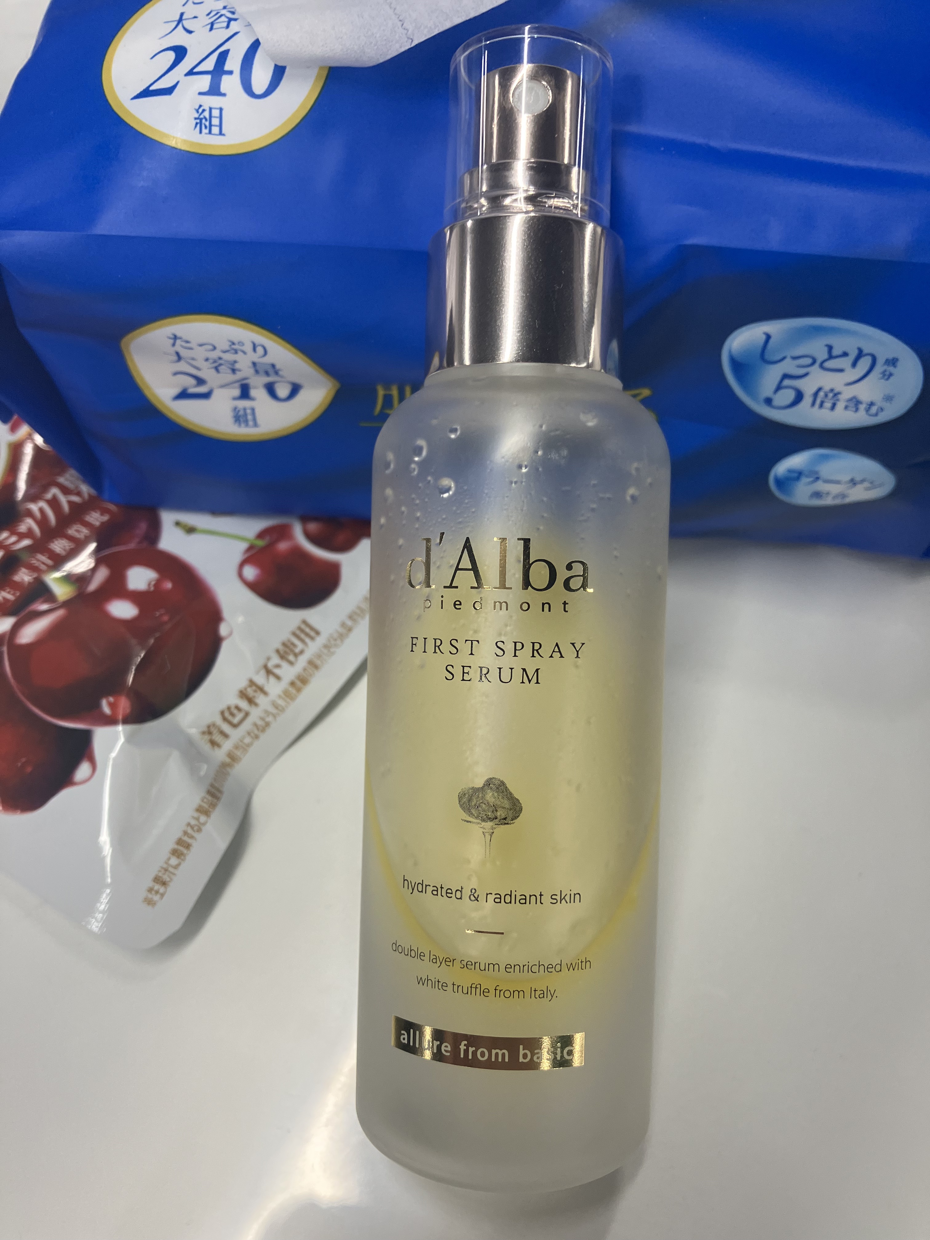 ダルバ ホワイトトリュフファーストスプレーセラム/ダルバ/ミスト状化粧水を使ったクチコミ（1枚目）