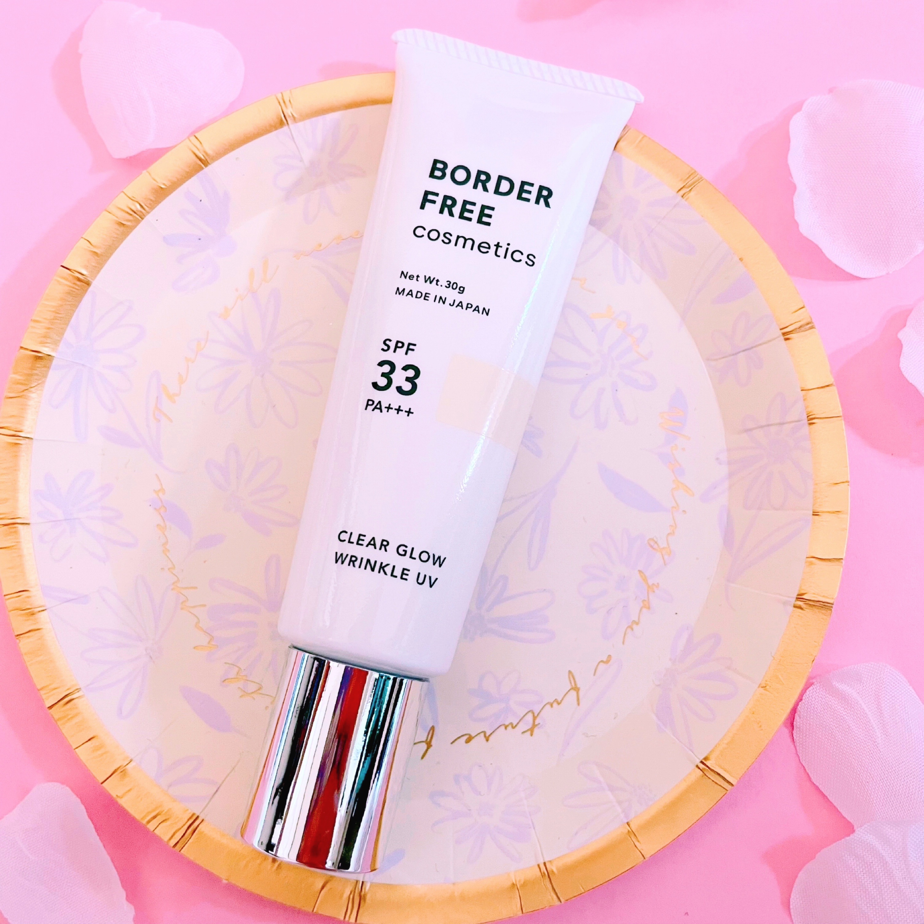 クリアグロウリンクルUV/BORDER FREE cosmetics/日焼け止め・UVケアを使ったクチコミ（1枚目）