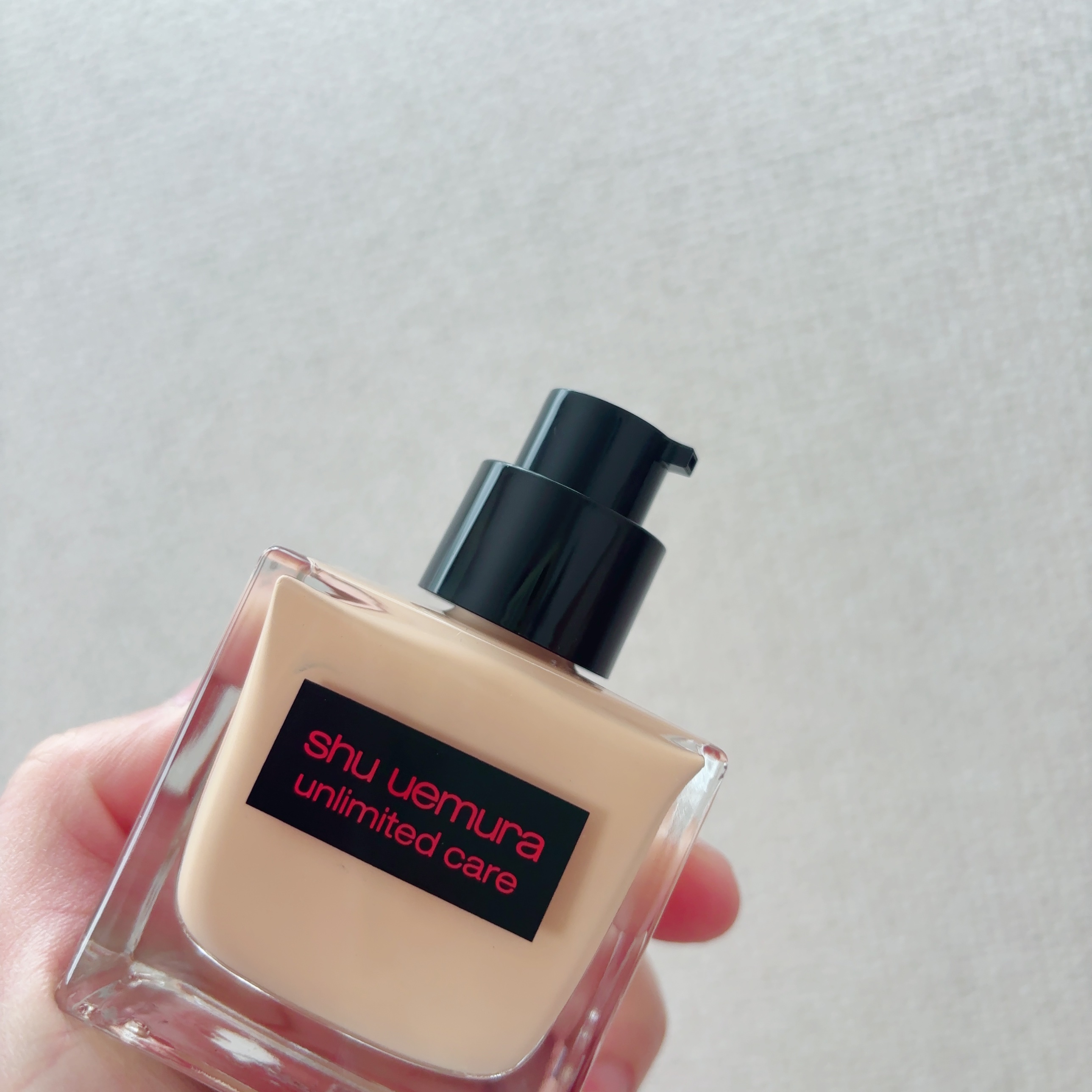 アンリミテッド ケア ツヤ セラム ファンデーション/shu uemura/リキッドファンデーションを使ったクチコミ（2枚目）