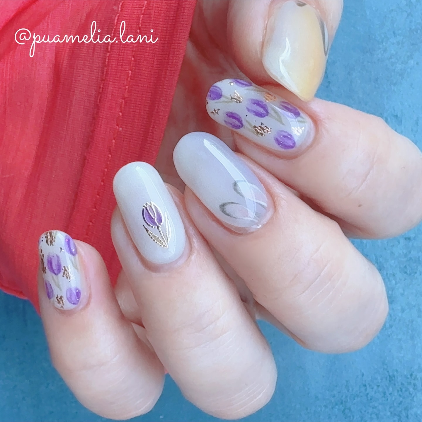 セミキュアジェルネイル（ハンド） N Zootopia Bloom/ohora/ネイルシールを使ったクチコミ（1枚目）