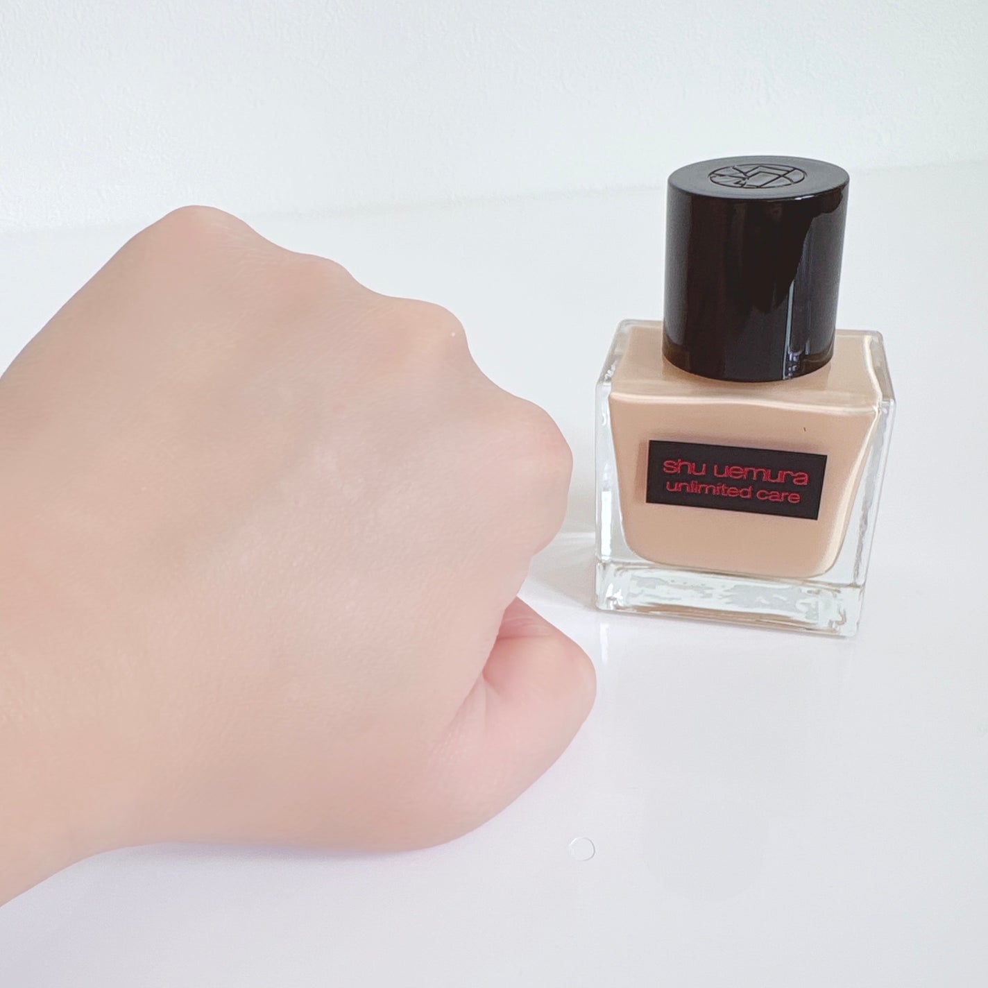 アンリミテッド ケア ツヤ セラム ファンデーション/shu uemura/リキッドファンデーションを使ったクチコミ(4枚目)