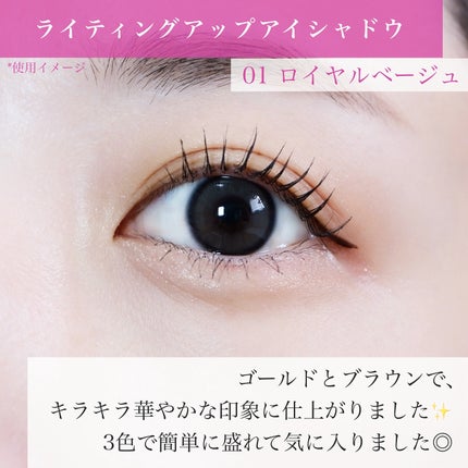 ライティングアップアイシャドウ/CEZANNE/アイシャドウを使ったクチコミ(5枚目)