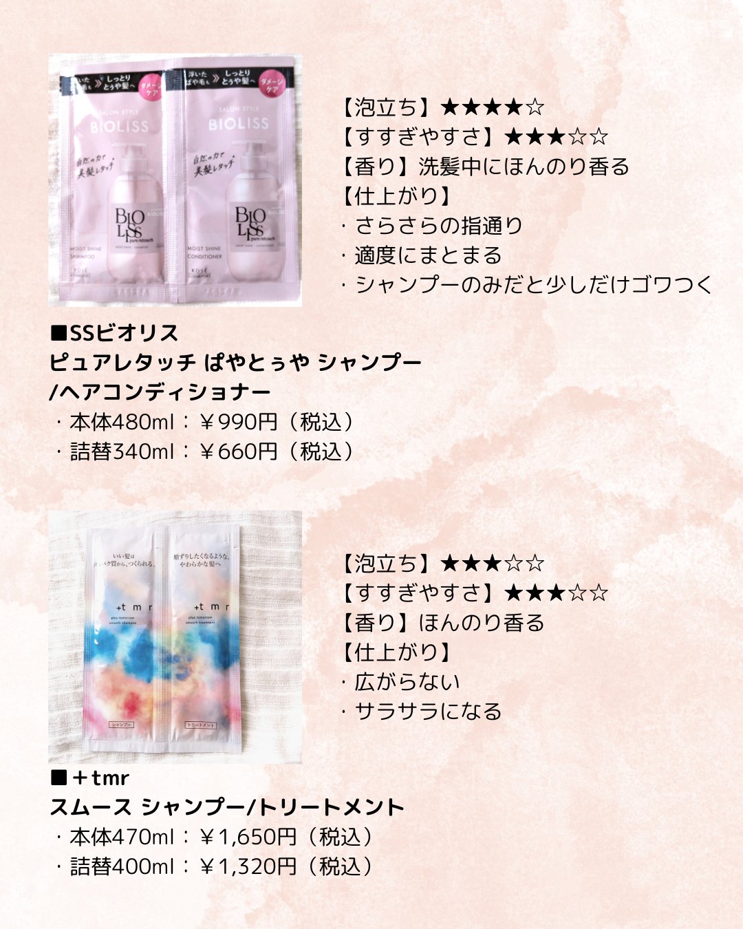 メルティークリペア シャンプー/ヘアトリートメント １ＤＡＹトライアル（シャンプー＆ヘアトリートメント）/THE TWO/市販シャンプーを使ったクチコミ（2枚目）