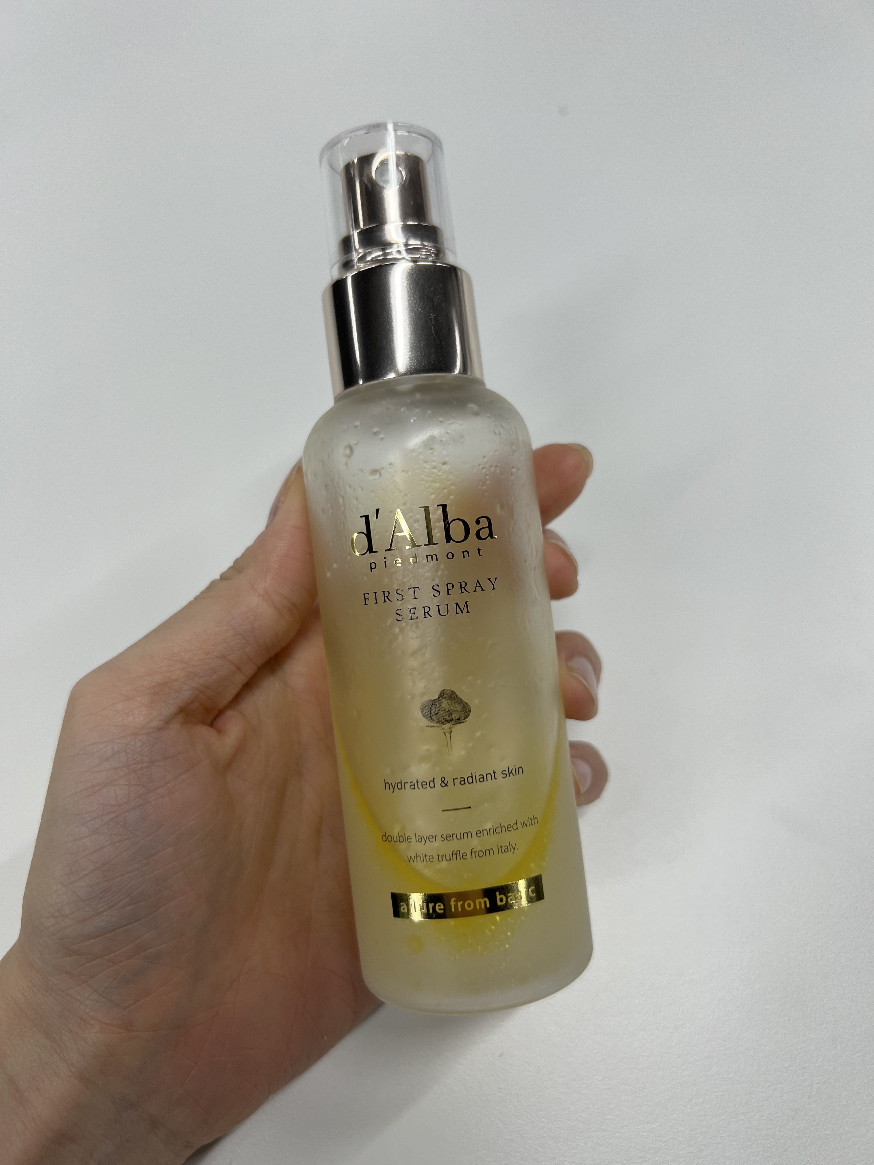 ダルバ ホワイトトリュフファーストスプレーセラム/ダルバ/ミスト状化粧水を使ったクチコミ（1枚目）