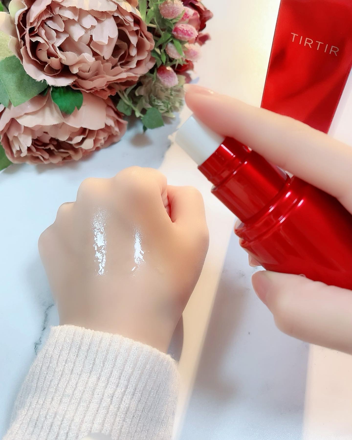 マスクフィット メイクアップフィクサー/TIRTIR(ティルティル)/フィックスミストを使ったクチコミ（2枚目）