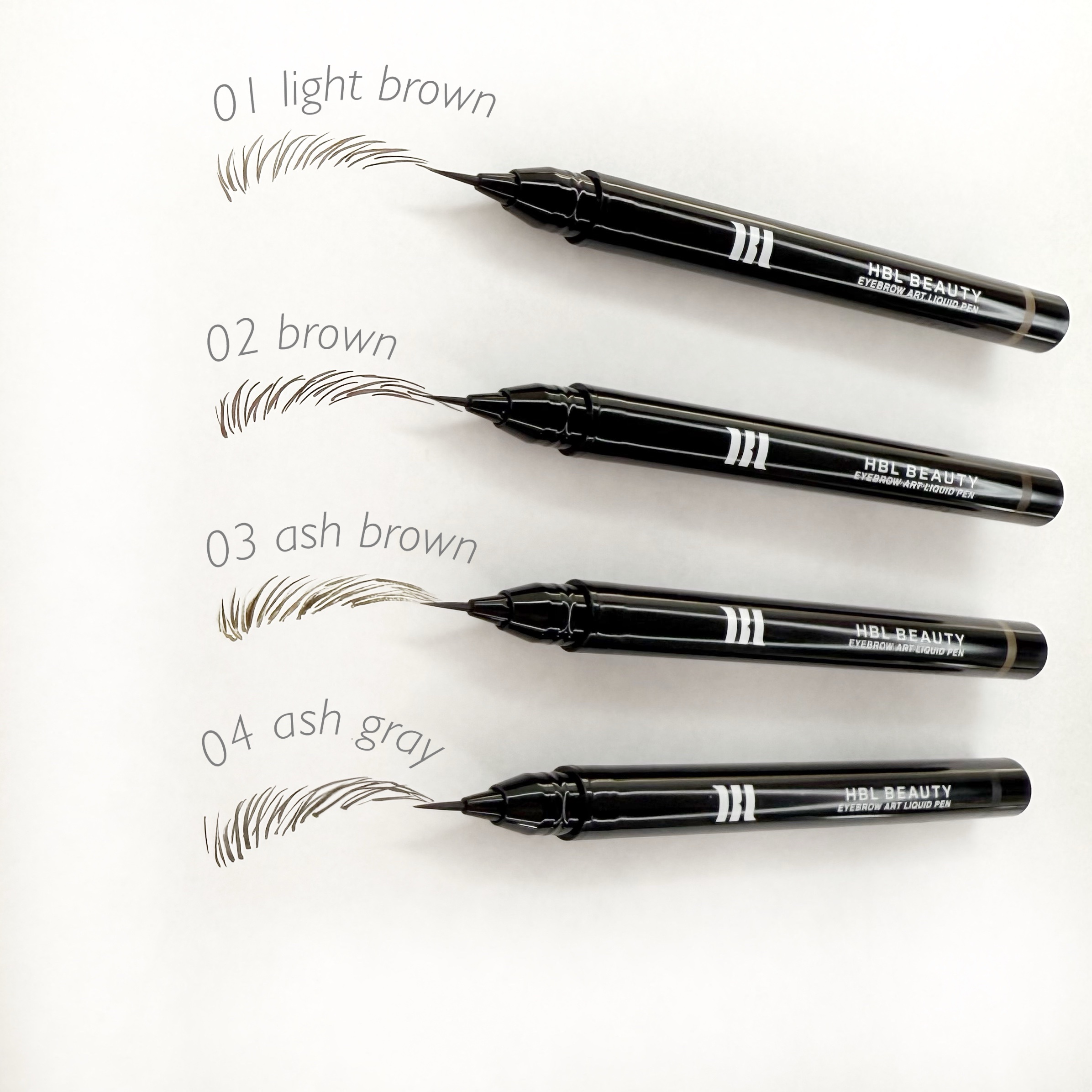 HBL アイブロウ アートリキッドペン 04 アッシュグレー/HBL BEAUTY/リキッドアイブロウを使ったクチコミ（1枚目）