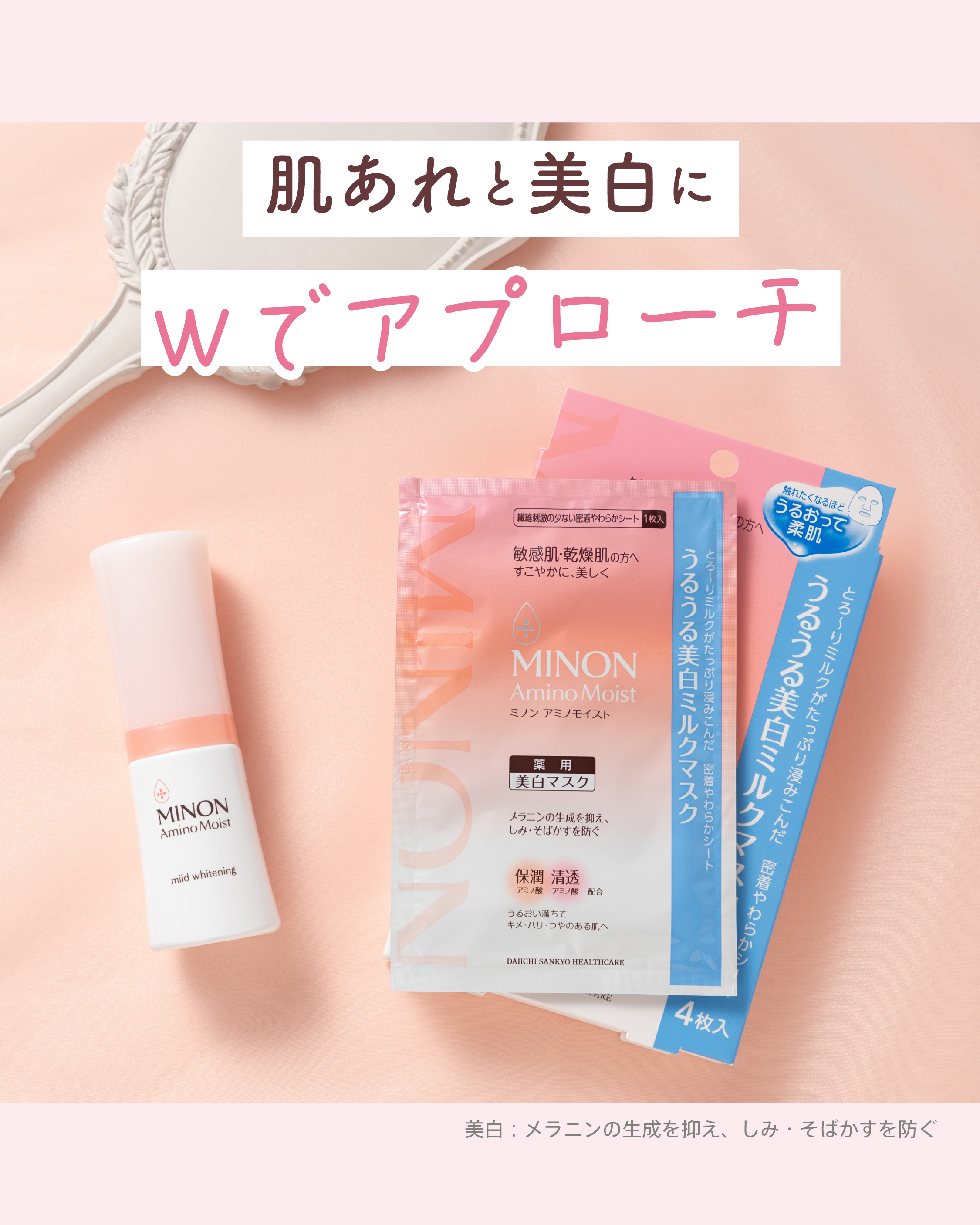 ミノン アミノモイスト うるうる美白ミルクマスク/ミノン/シートマスク・パックを使ったクチコミ（1枚目）