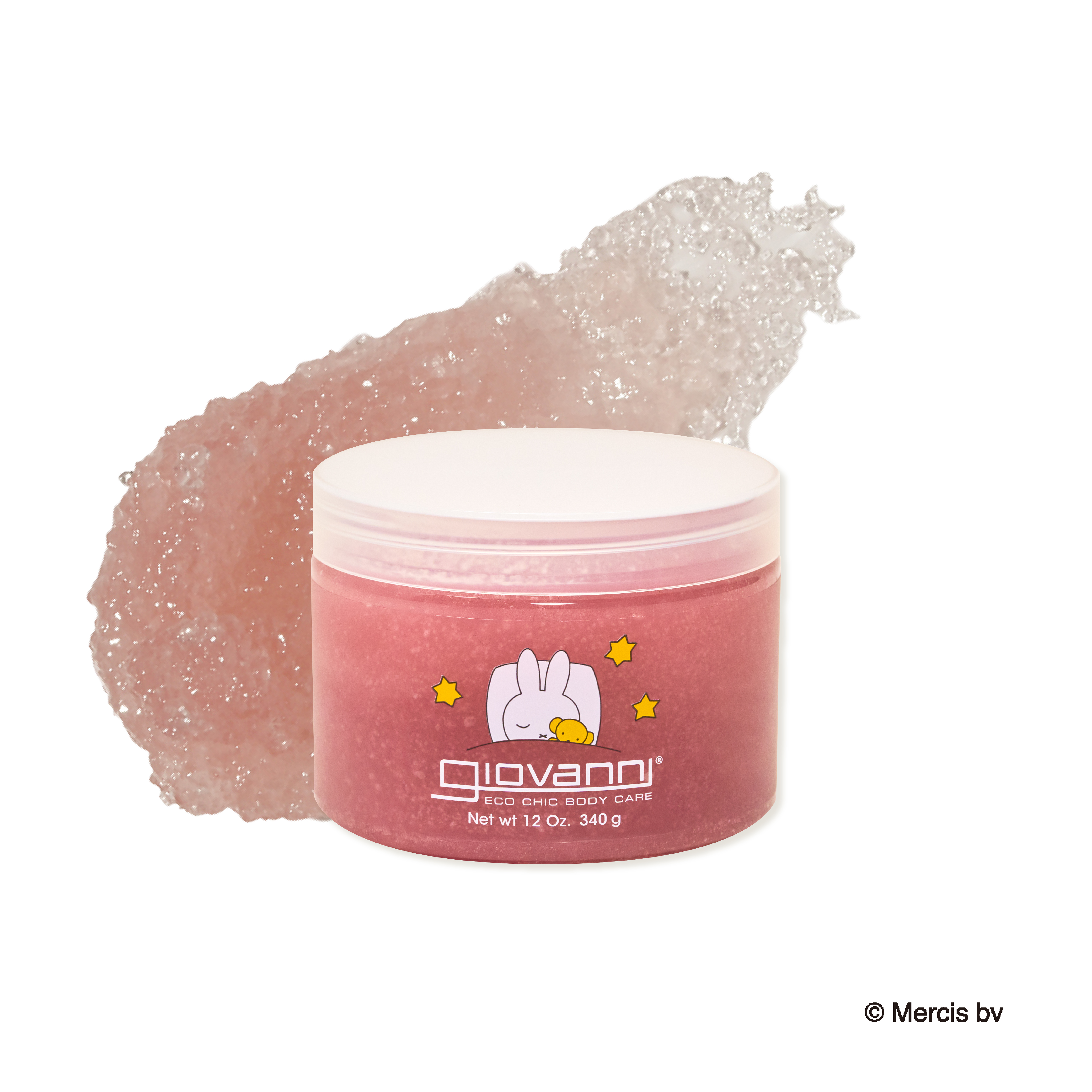 ジョヴァンニ シュガー ボディスクラブ スイートラズベリー ミッフィーデザイン（340g）