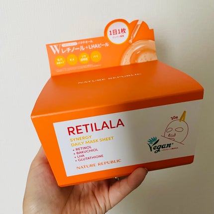 レチララ デイリーシートマスク/ネイチャーリパブリック/シートマスク・パックを使ったクチコミ(1枚目)