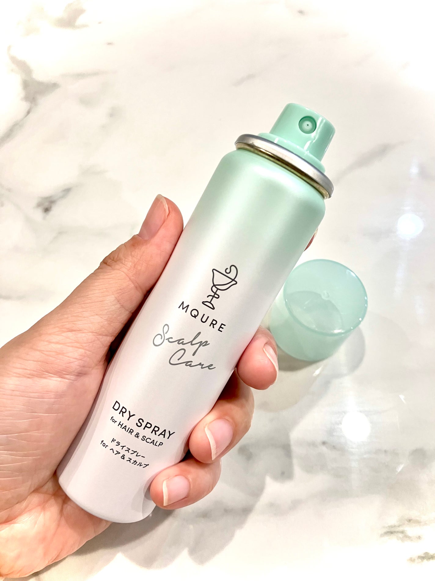 MQURE Scalp Care&Moist ドライスプレー for ヘア&スカルプ YOGAの香り 【医薬部外品】/MQURE/ドライシャンプーを使ったクチコミ(2枚目)