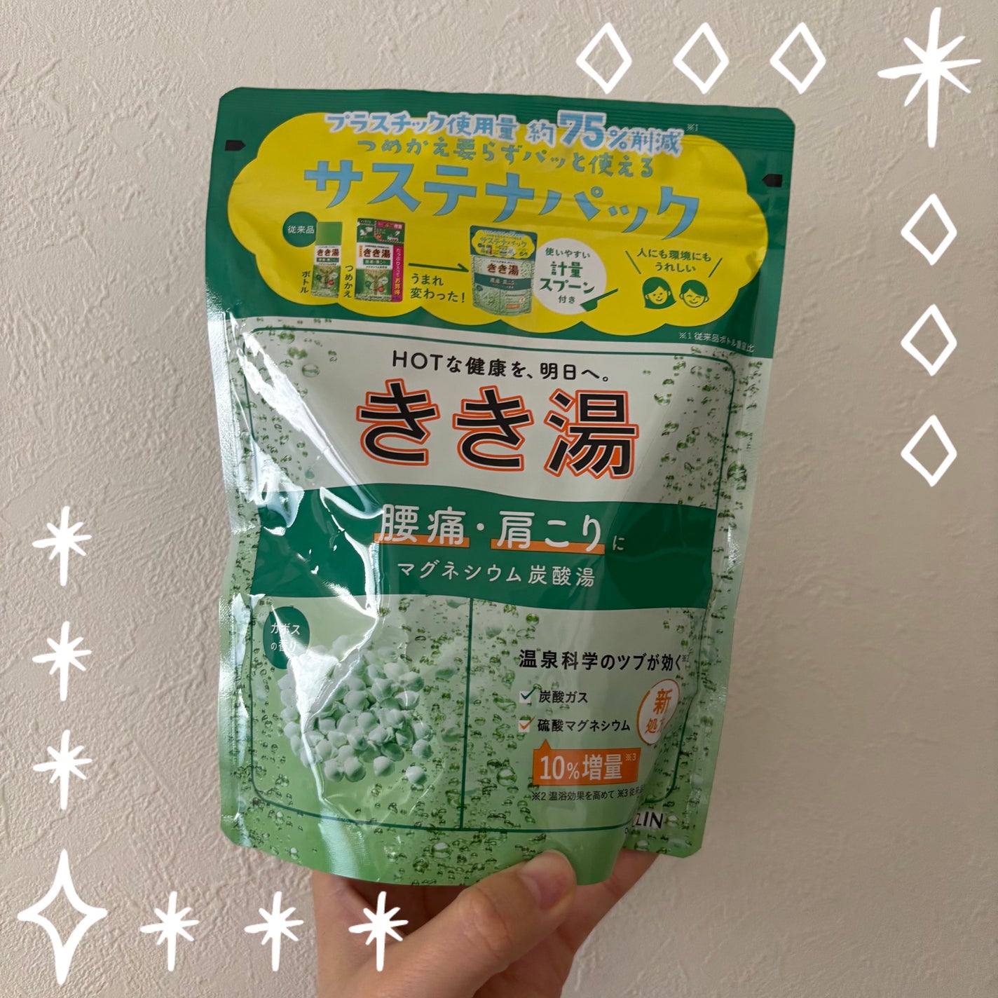 きき湯 マグネシウム炭酸湯/きき湯/炭酸系入浴剤を使ったクチコミ(1枚目)