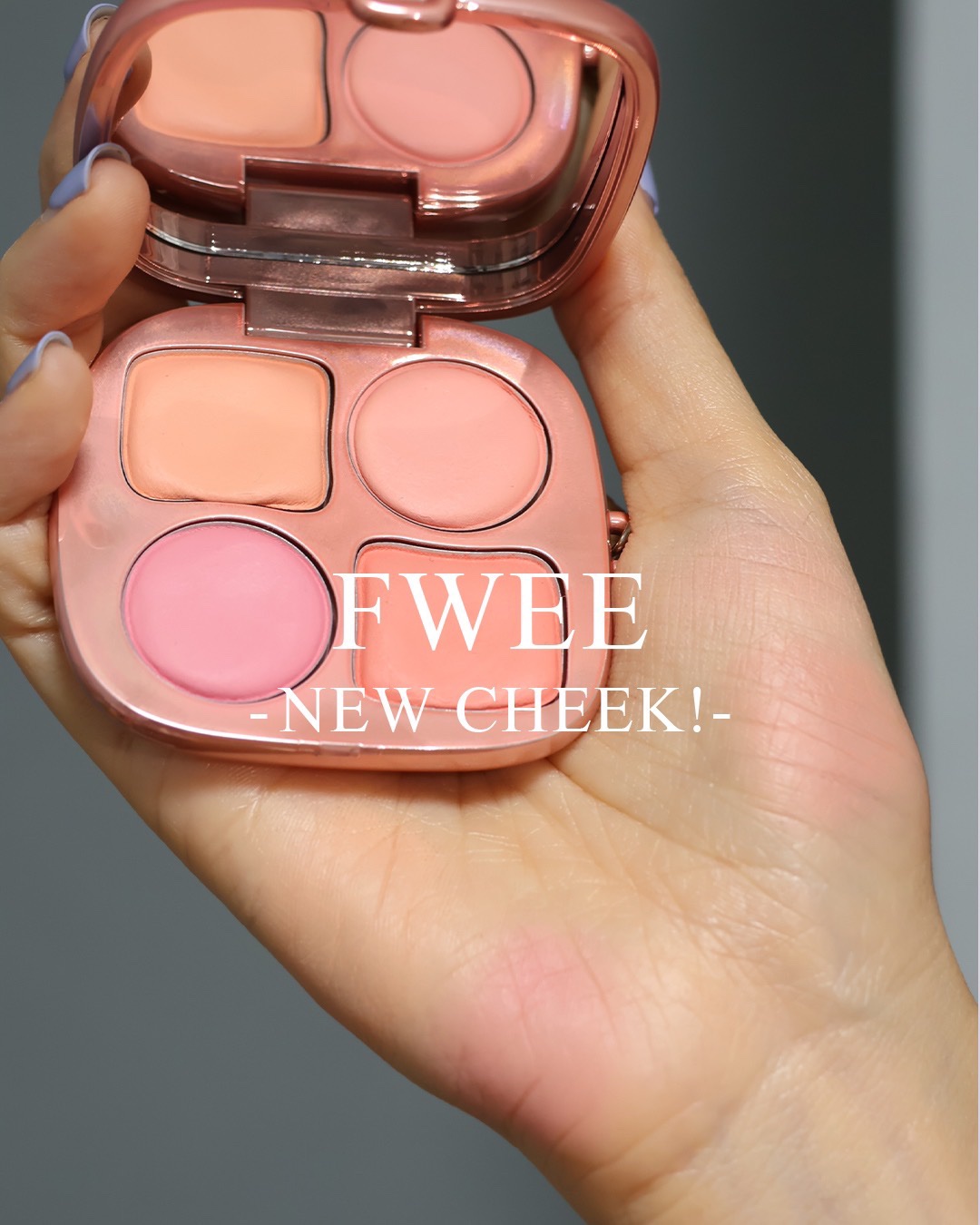 フィー ポケットチークパレット CP02 ストロベリー＆レモン/fwee/ジェル・クリームチークを使ったクチコミ（1枚目）