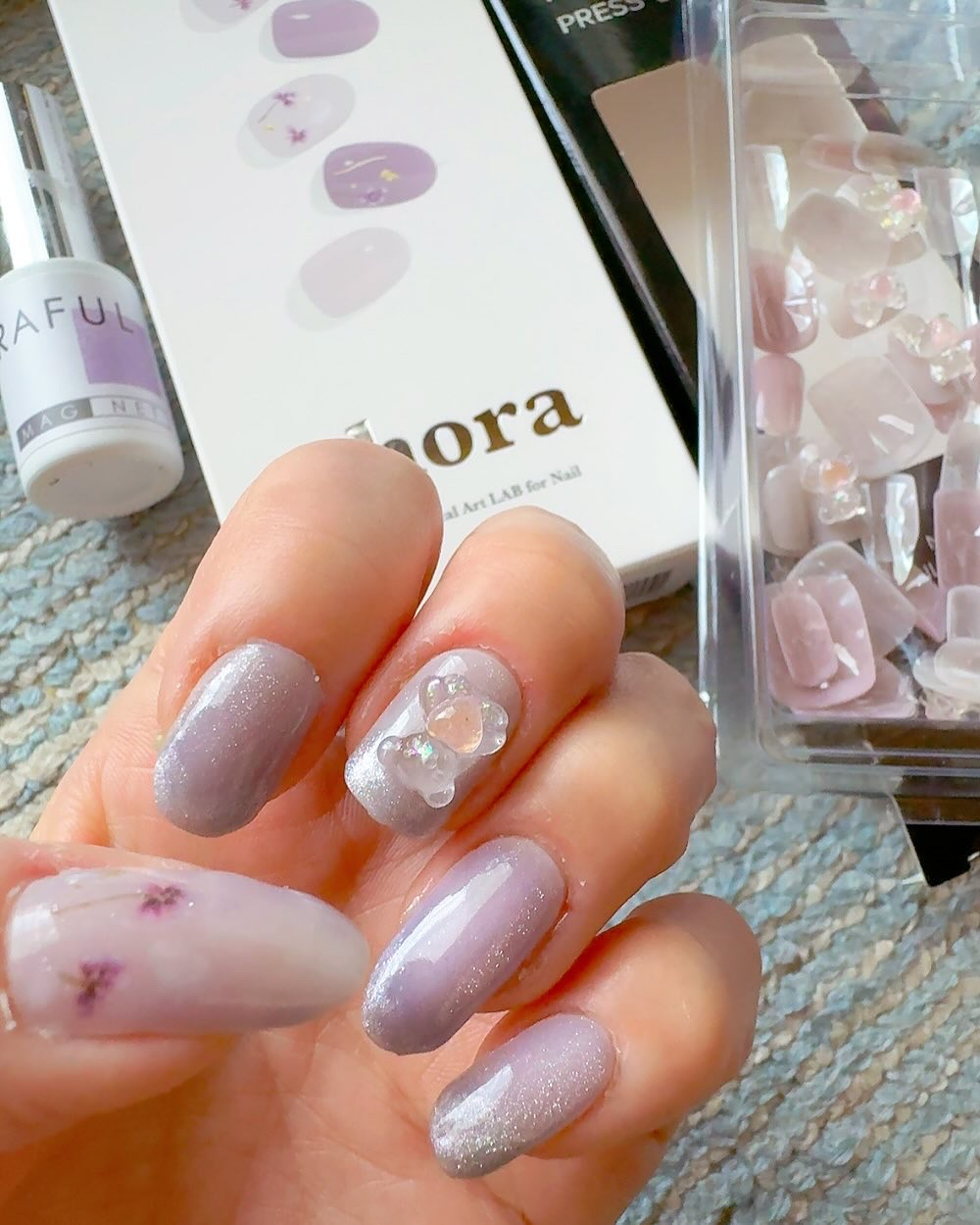 ネイルチップ(シールタイプ) Bear Hug/FINGER SUIT/ネイルチップ・パーツを使ったクチコミ（2枚目）