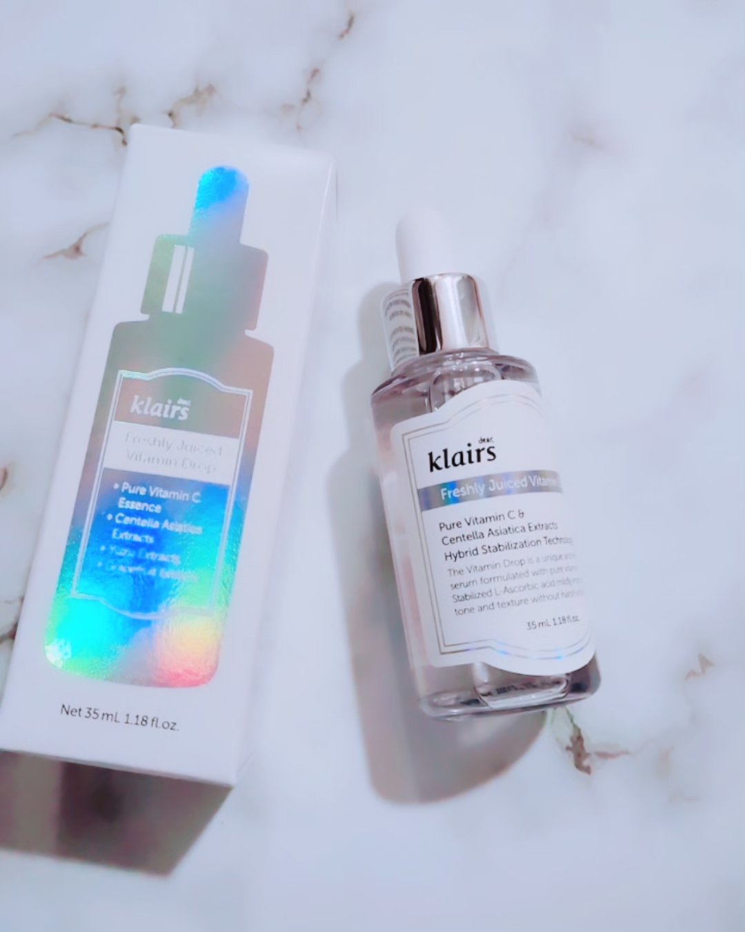 フレッシュリージュースドビタミンドロップ(35ml)/Klairs/美容液を使ったクチコミ（2枚目）