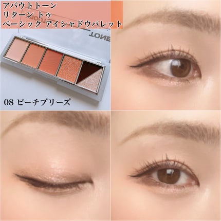 リターントゥーベーシックシャドウパレット/ABOUT TONE/アイシャドウパレットを使ったクチコミ(3枚目)