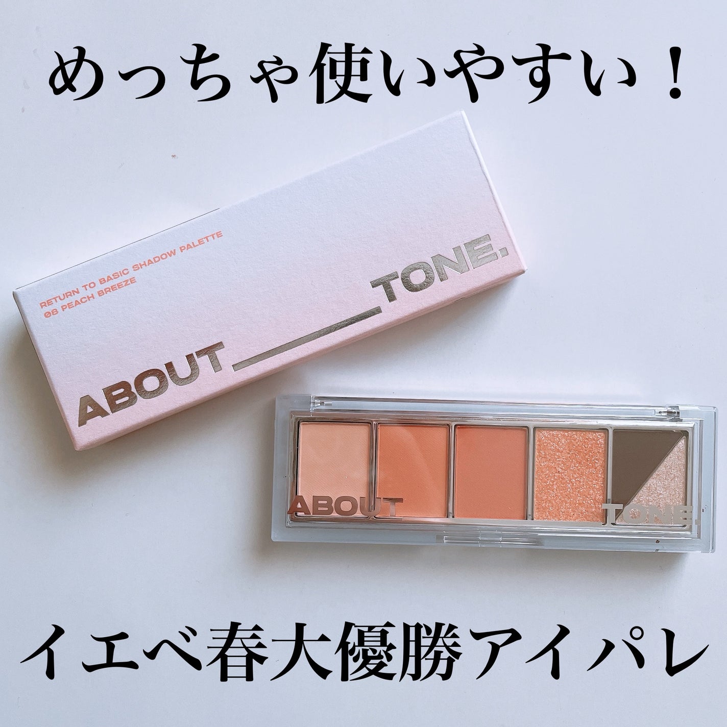 リターントゥーベーシックシャドウパレット/ABOUT TONE/アイシャドウパレットを使ったクチコミ(1枚目)