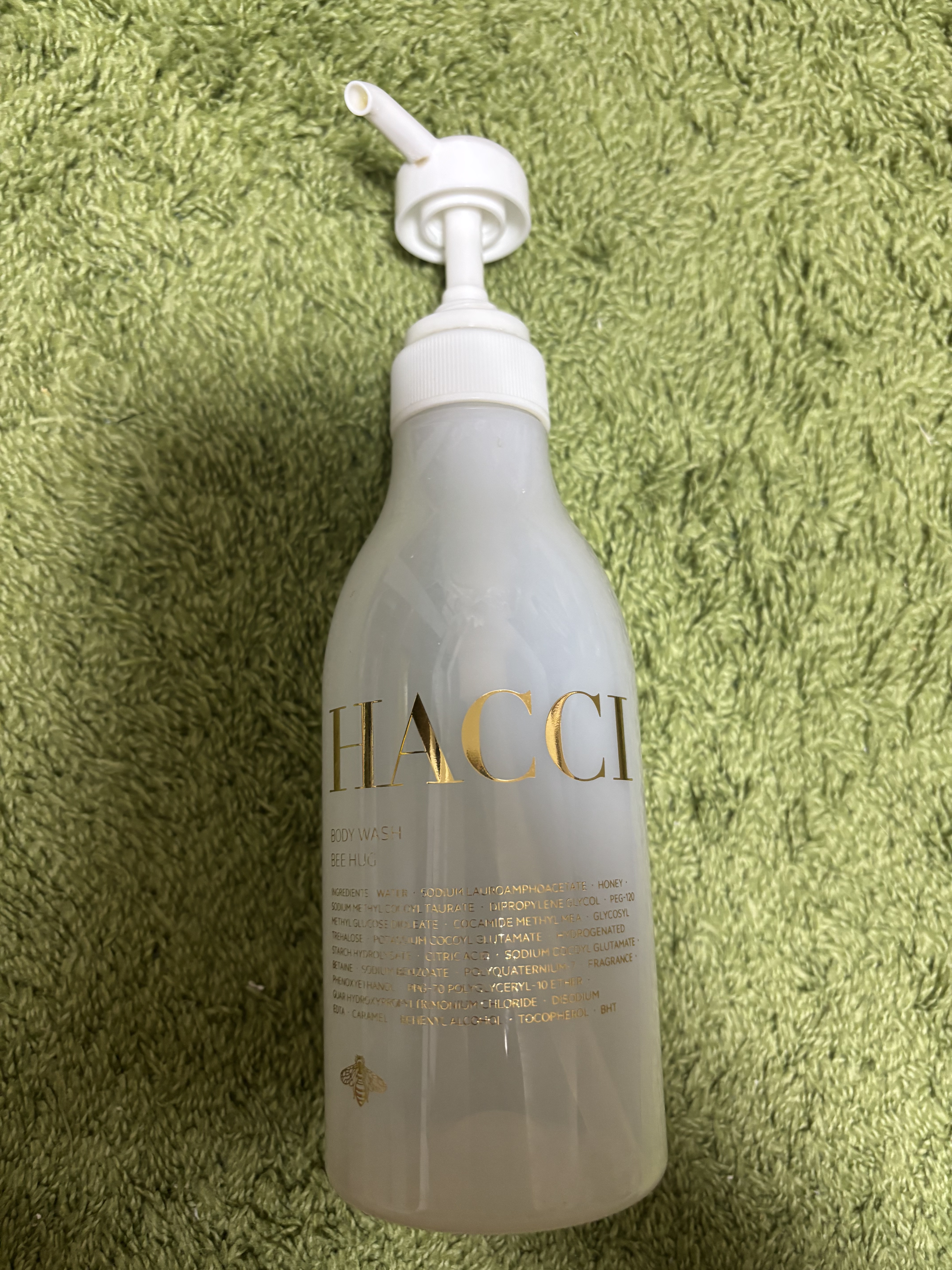 ボディウォッシュ BEE HUG 385mL/HACCI/ボディソープを使ったクチコミ（1枚目）