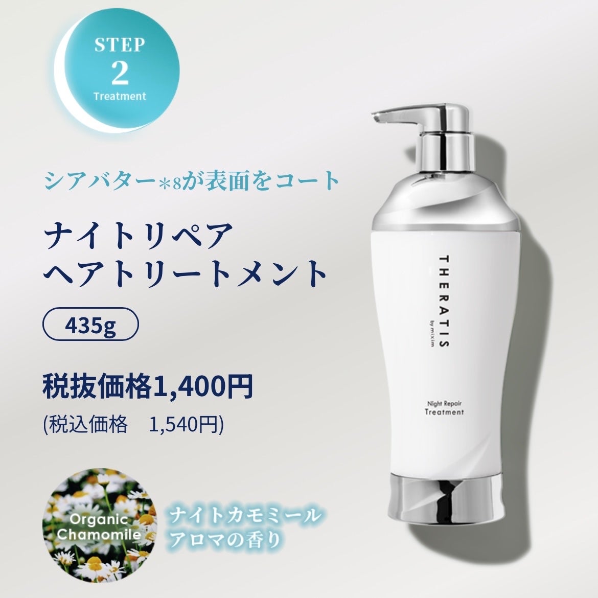 ナイトリペア シャンプー/ヘアトリートメント/THERATIS/シャンプー・コンディショナーを使ったクチコミ(3枚目)