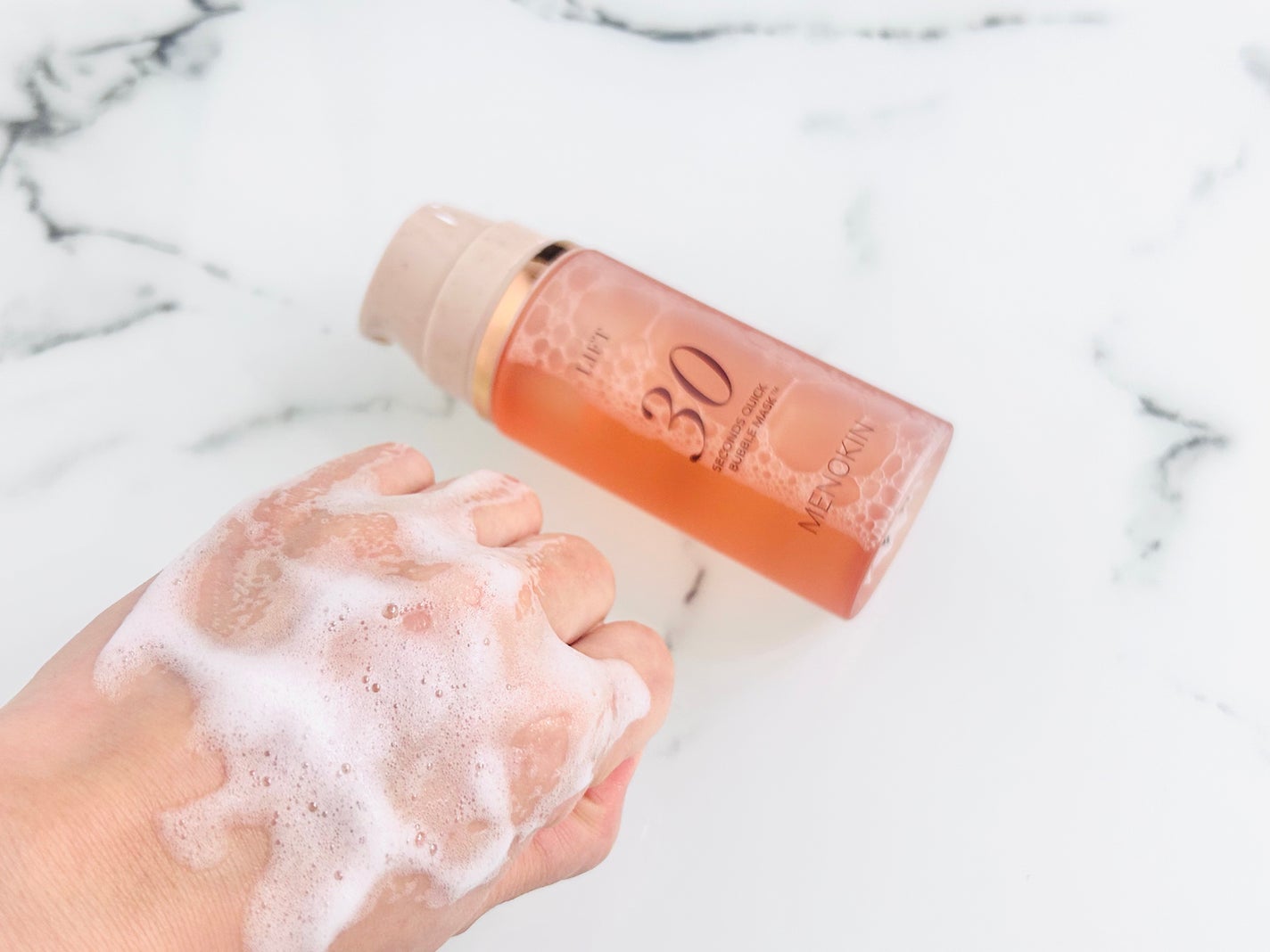 30秒クイックバブルマスク95ml リフト/MENOKIN/シートマスク・パックを使ったクチコミ(3枚目)