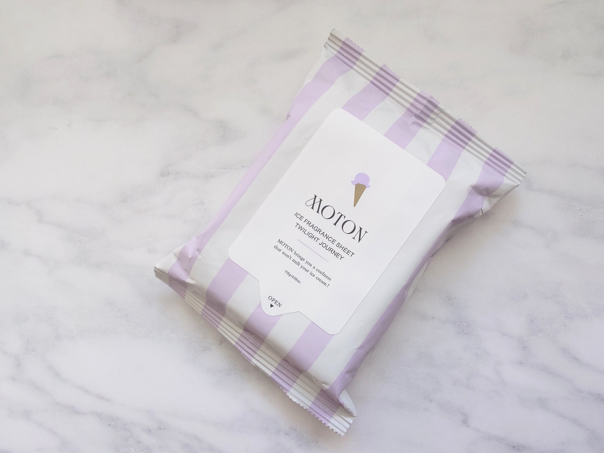 アイスフレグランスシート TWILIGHT JOURNEY/MOTON/ボディシートを使ったクチコミ（1枚目）