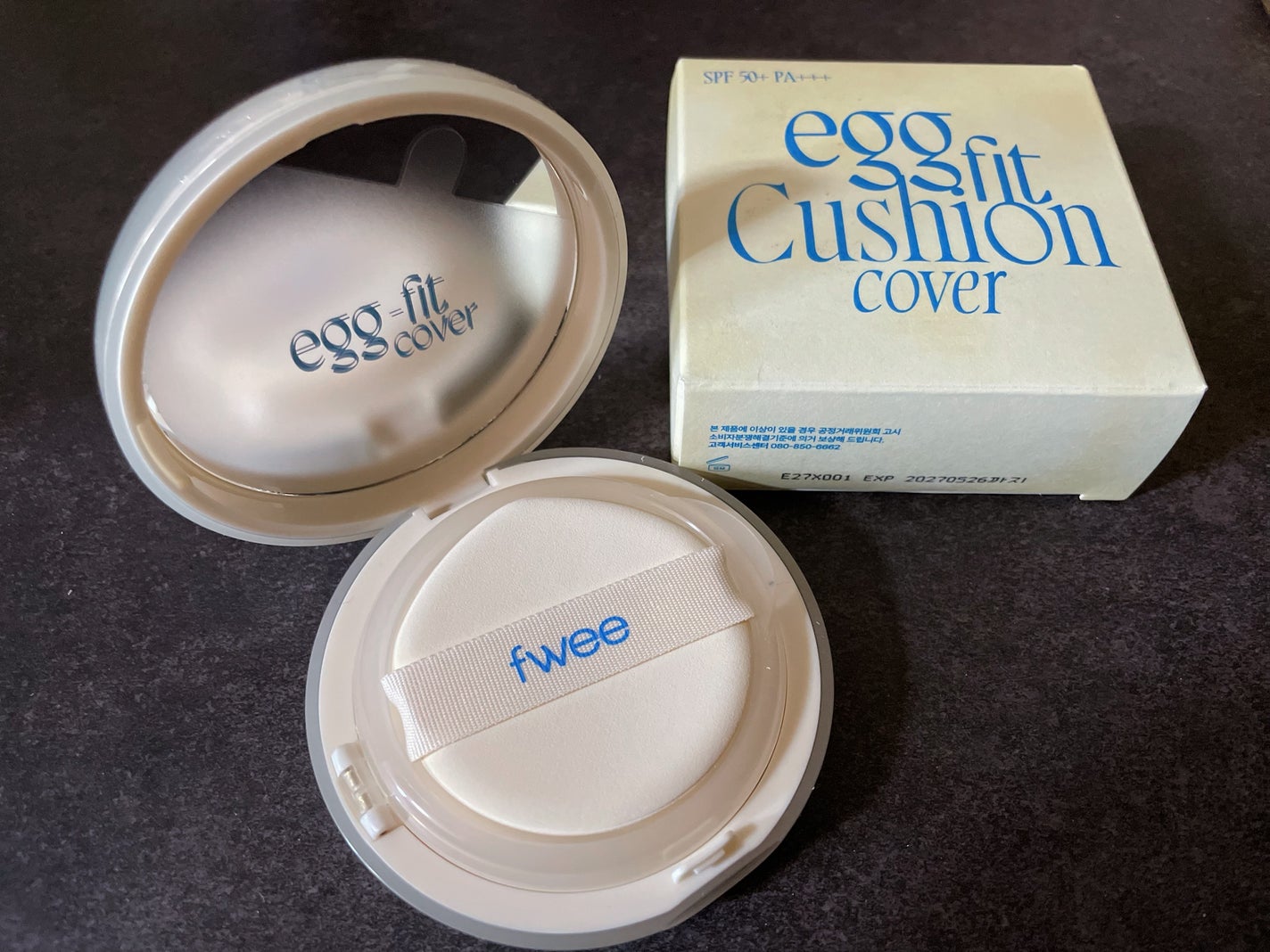 フィー クッションエッグフィットカバー/fwee/クッションファンデーションを使ったクチコミ(5枚目)